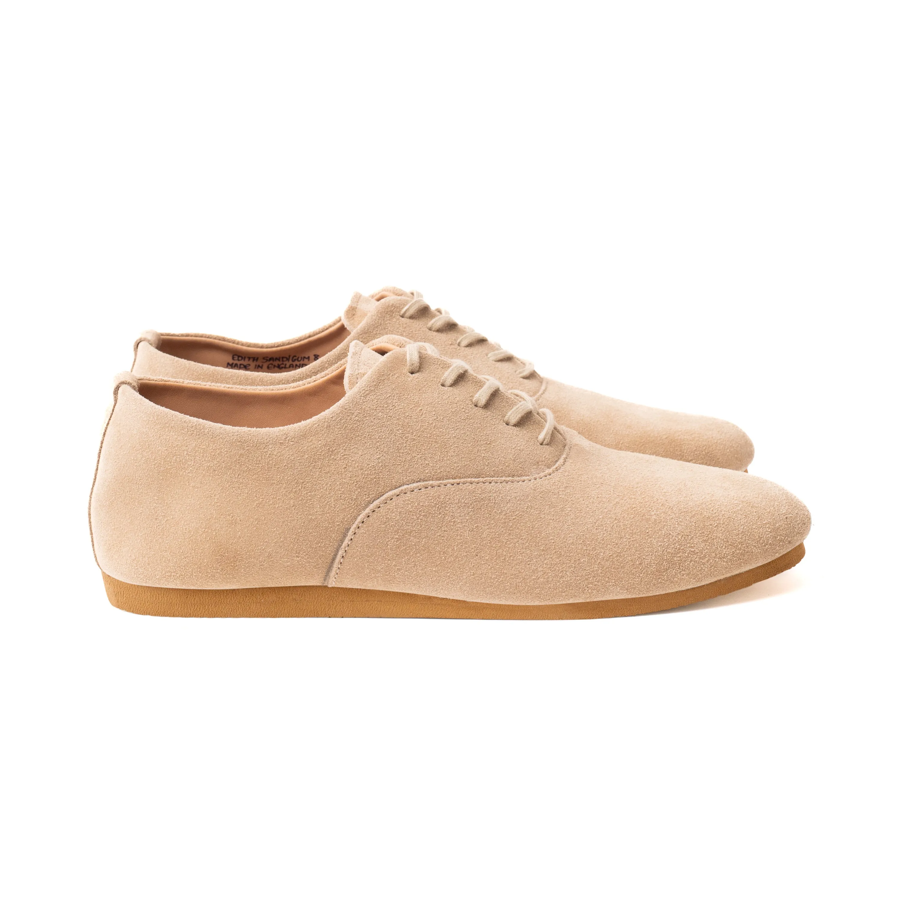 Talbot Oxford Shoe - Sand Janus Calf Suede sold by Crown Northampton product image thumbnail 2