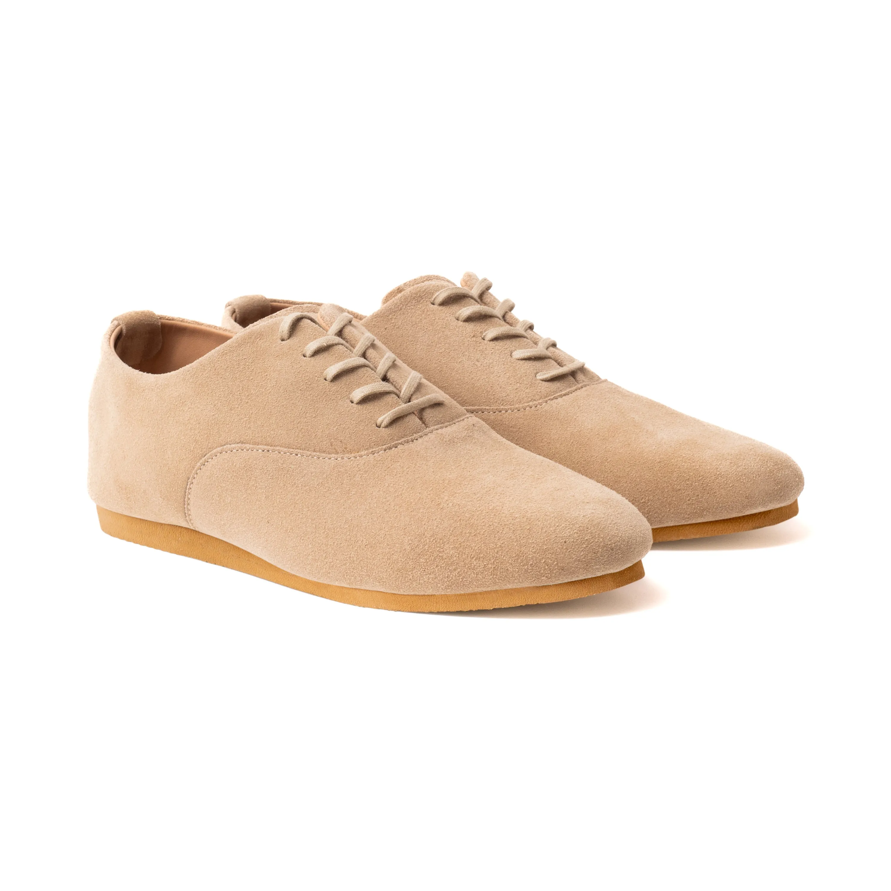 Talbot Oxford Shoe - Sand Janus Calf Suede sold by Crown Northampton product image thumbnail 5