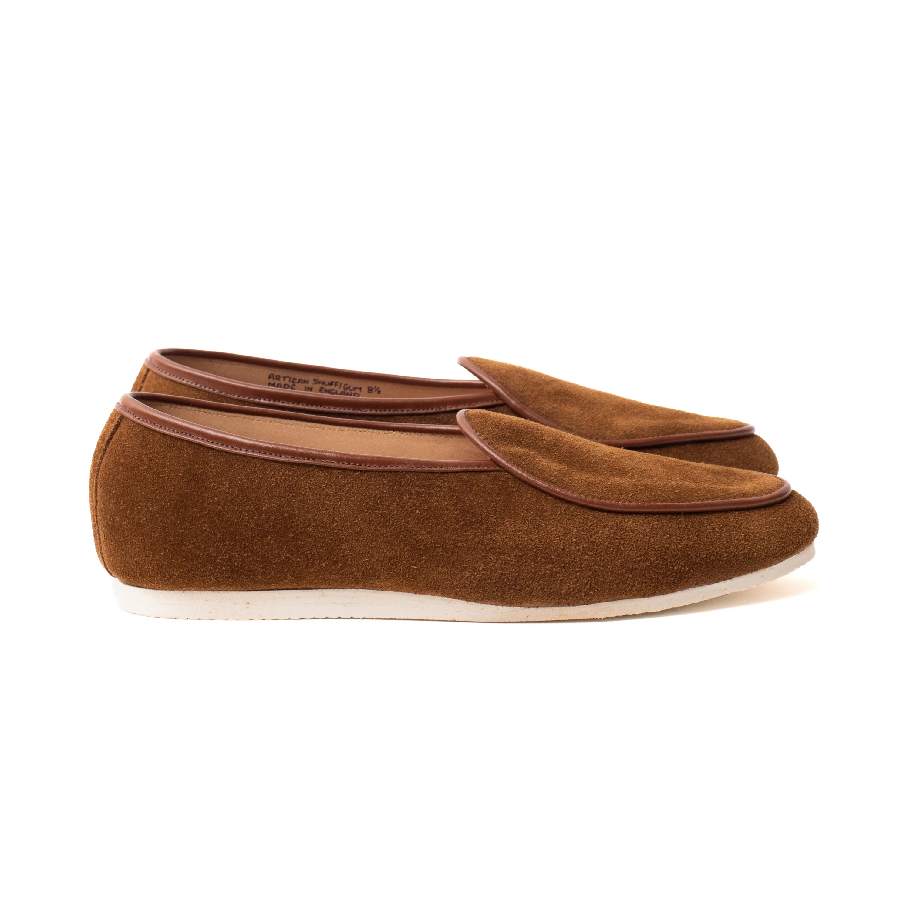 Artizan Belgian Slipper - Snuff Janus Calf Suede sold by Crown Northampton product image thumbnail 3
