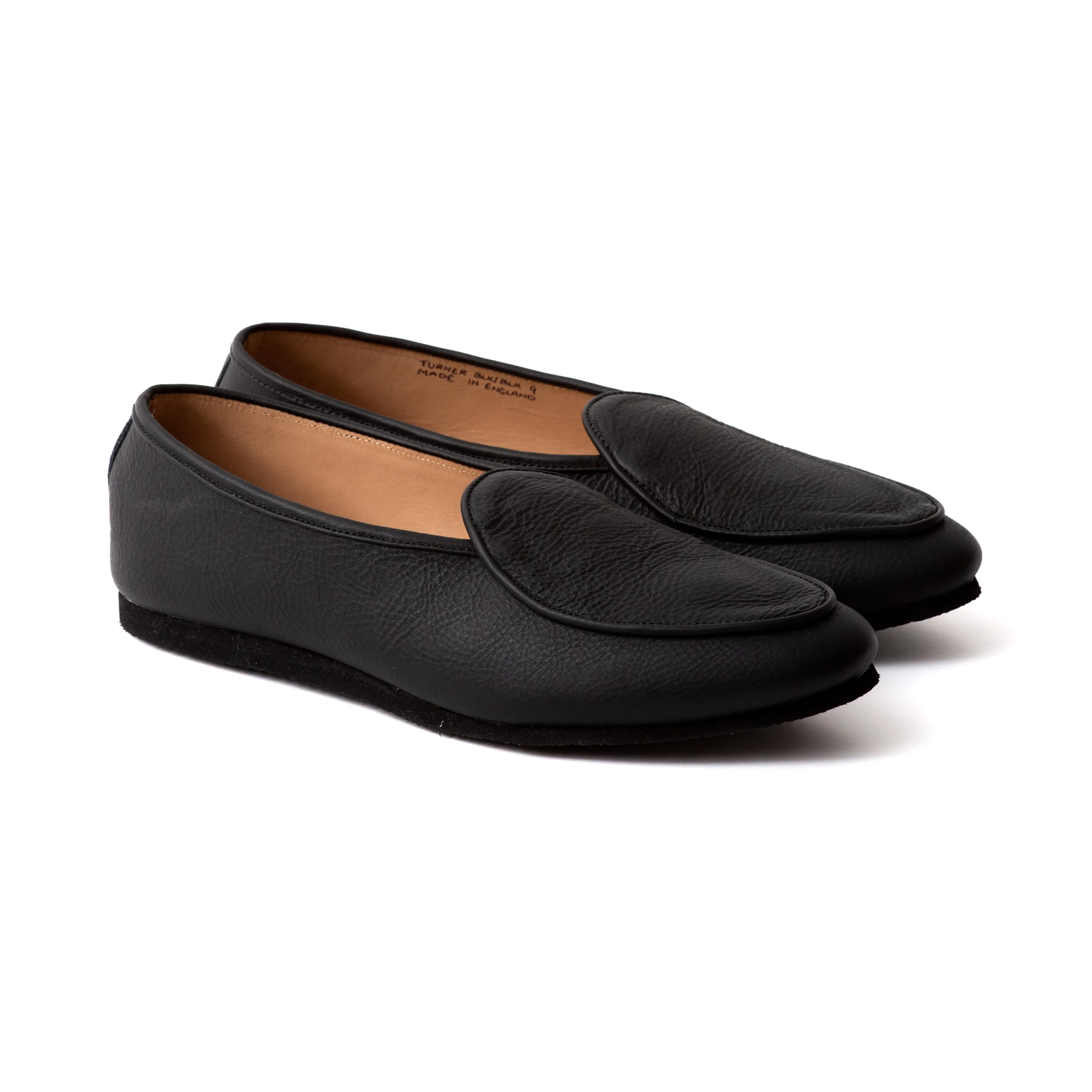 Artizan Belgian Slipper - Black Calf sold by Crown Northampton product image thumbnail 4