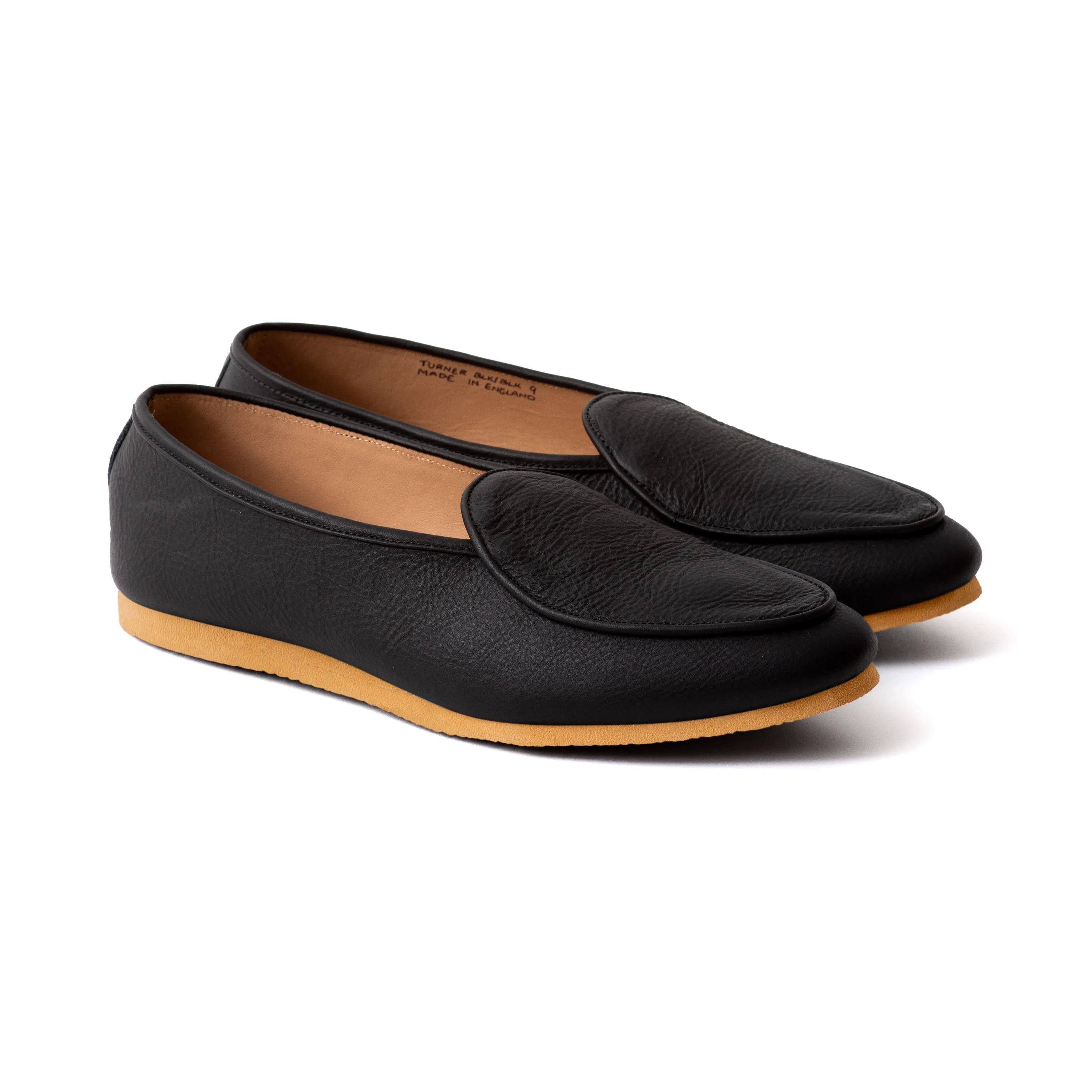 Artizan Belgian Slipper - Black Calf sold by Crown Northampton product image thumbnail 5