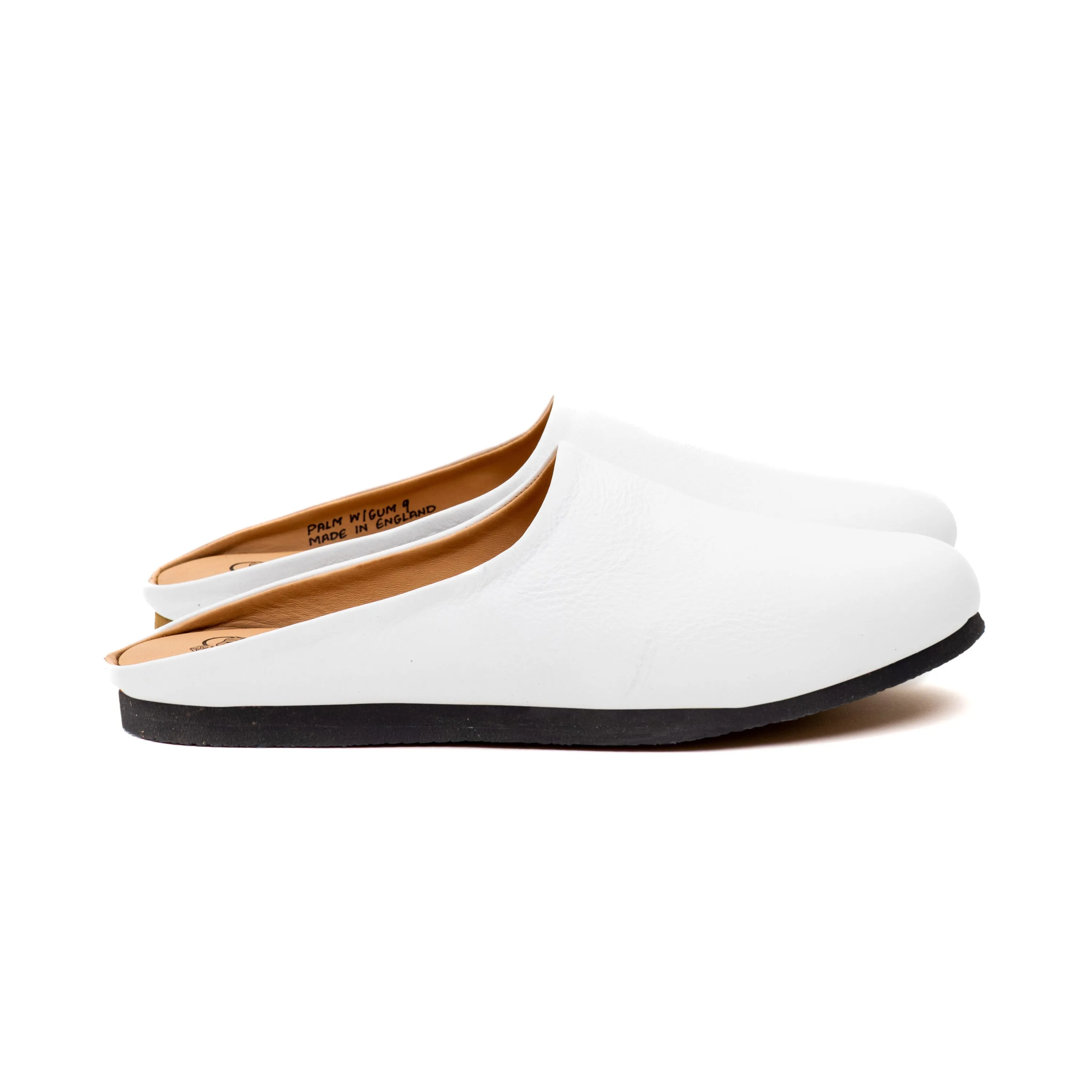 Palmerston Mule - White Calf Leather sold by Crown Northampton product image thumbnail 3