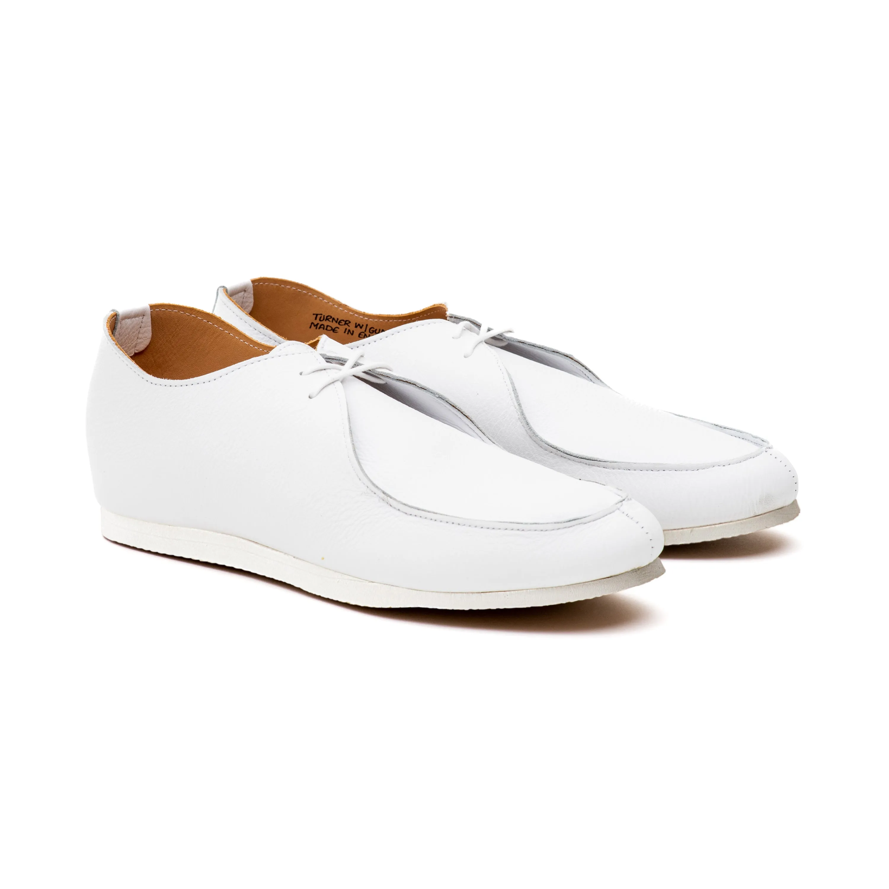Turner Apron Shoe - White Calf sold by Crown Northampton product image thumbnail 4