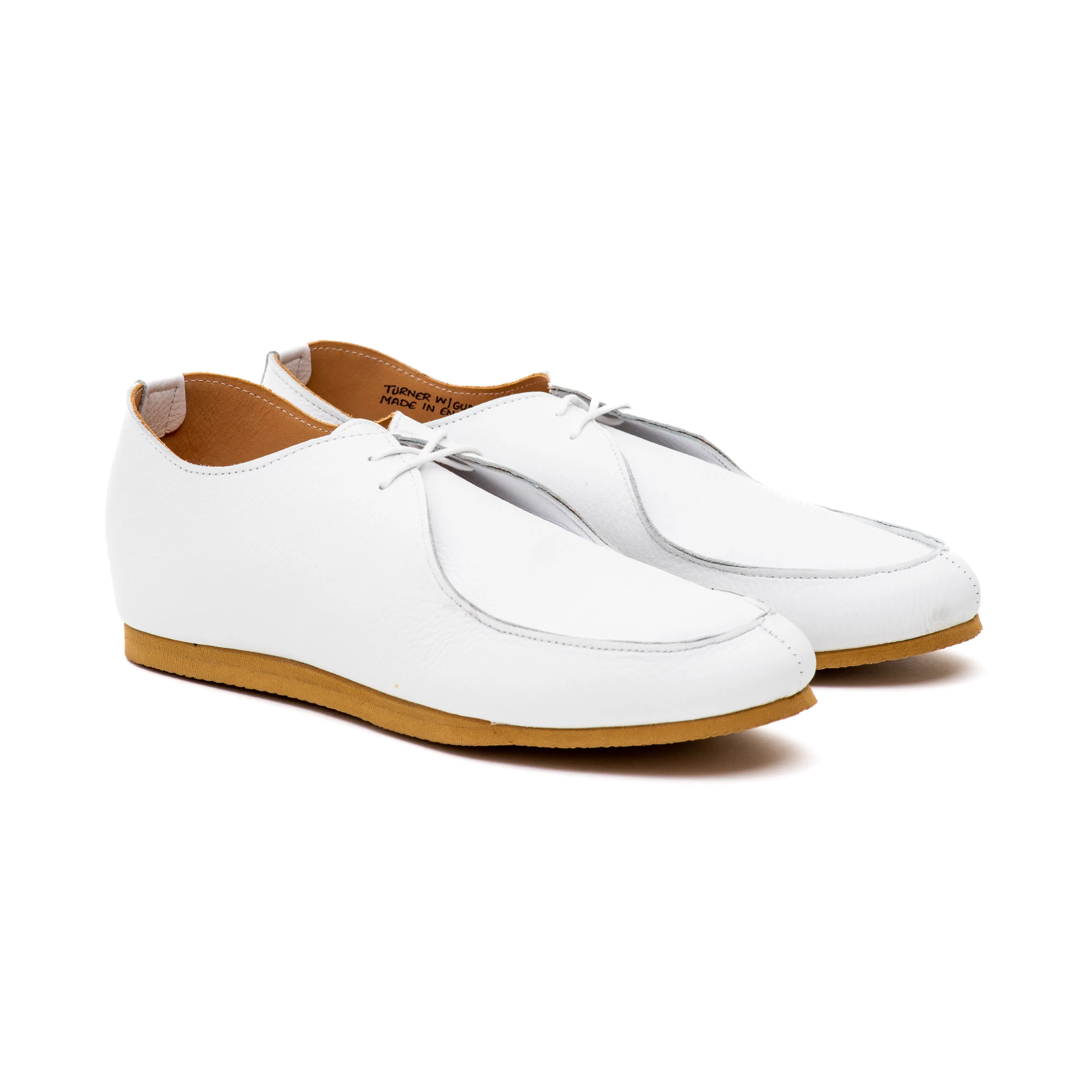 Turner Apron Shoe - White Calf sold by Crown Northampton product image thumbnail 5