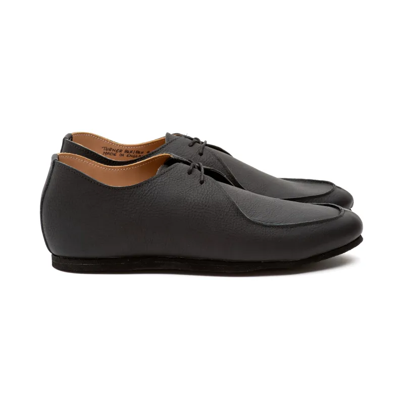 Turner Apron Shoe - Black Calf sold by Crown Northampton