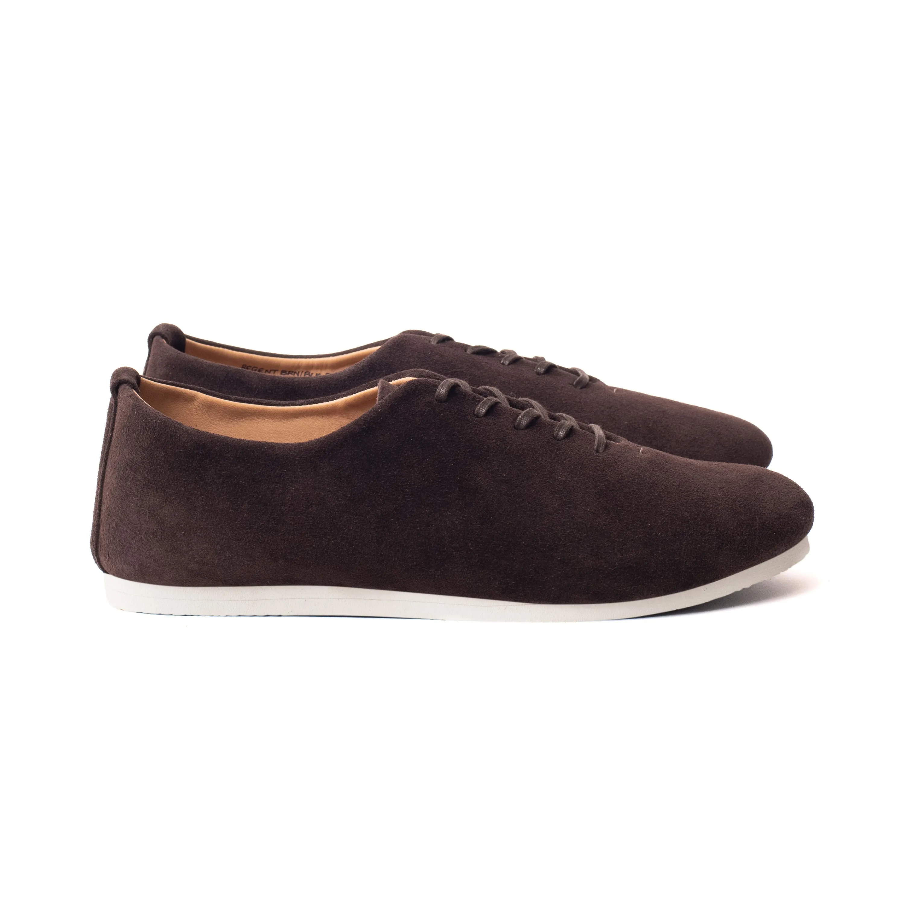 Regent Wholecut Shoe - Brown Janus Calf Suede sold by Crown Northampton product image thumbnail 3