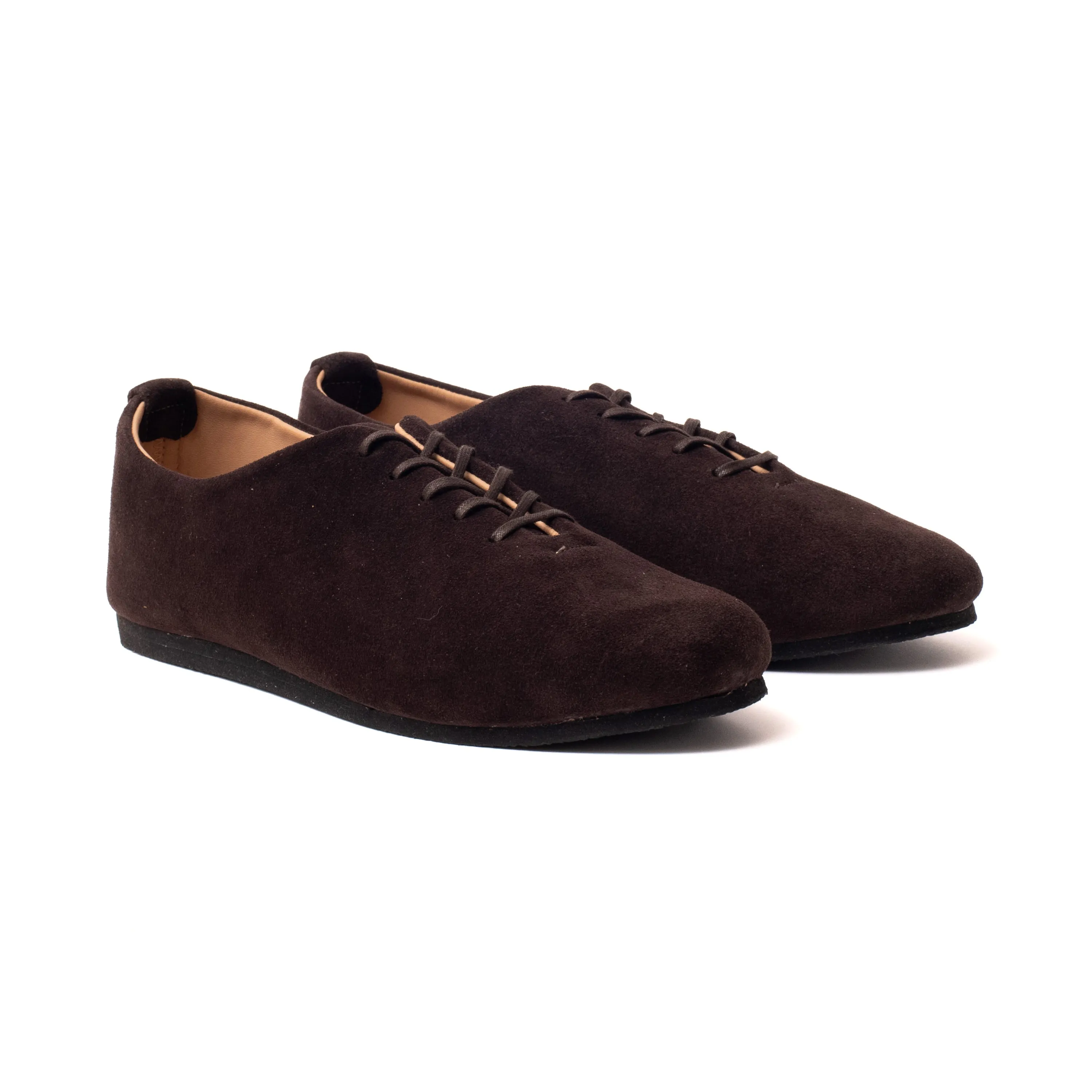 Regent Wholecut Shoe - Brown Janus Calf Suede sold by Crown Northampton product image thumbnail 4