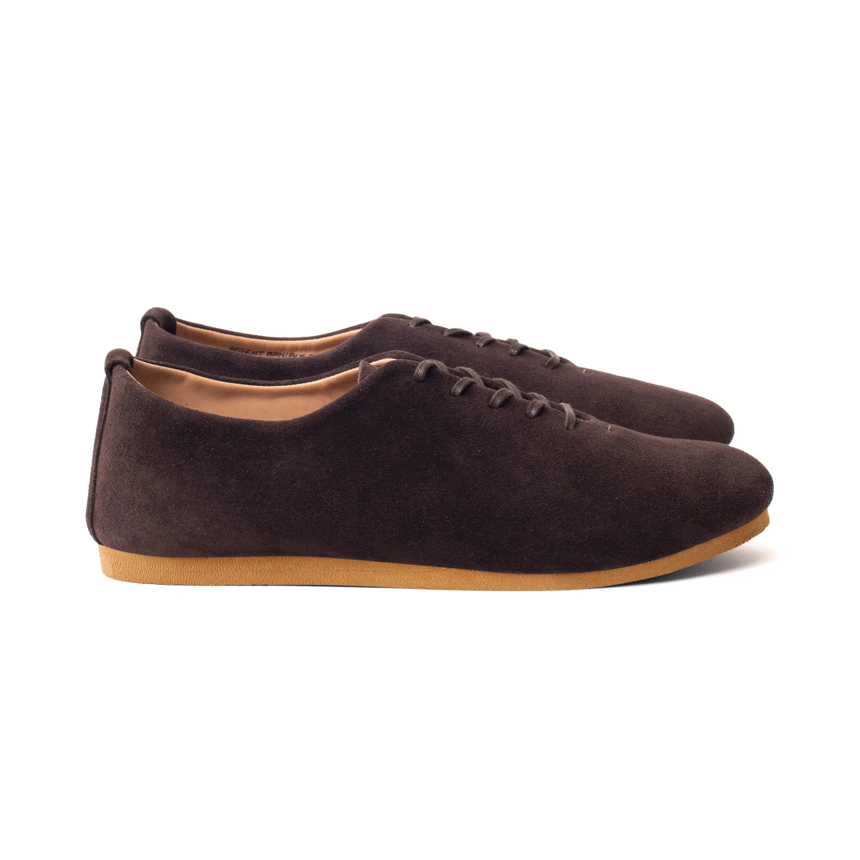 Regent Wholecut Shoe - Brown Janus Calf Suede sold by Crown Northampton product image thumbnail 2