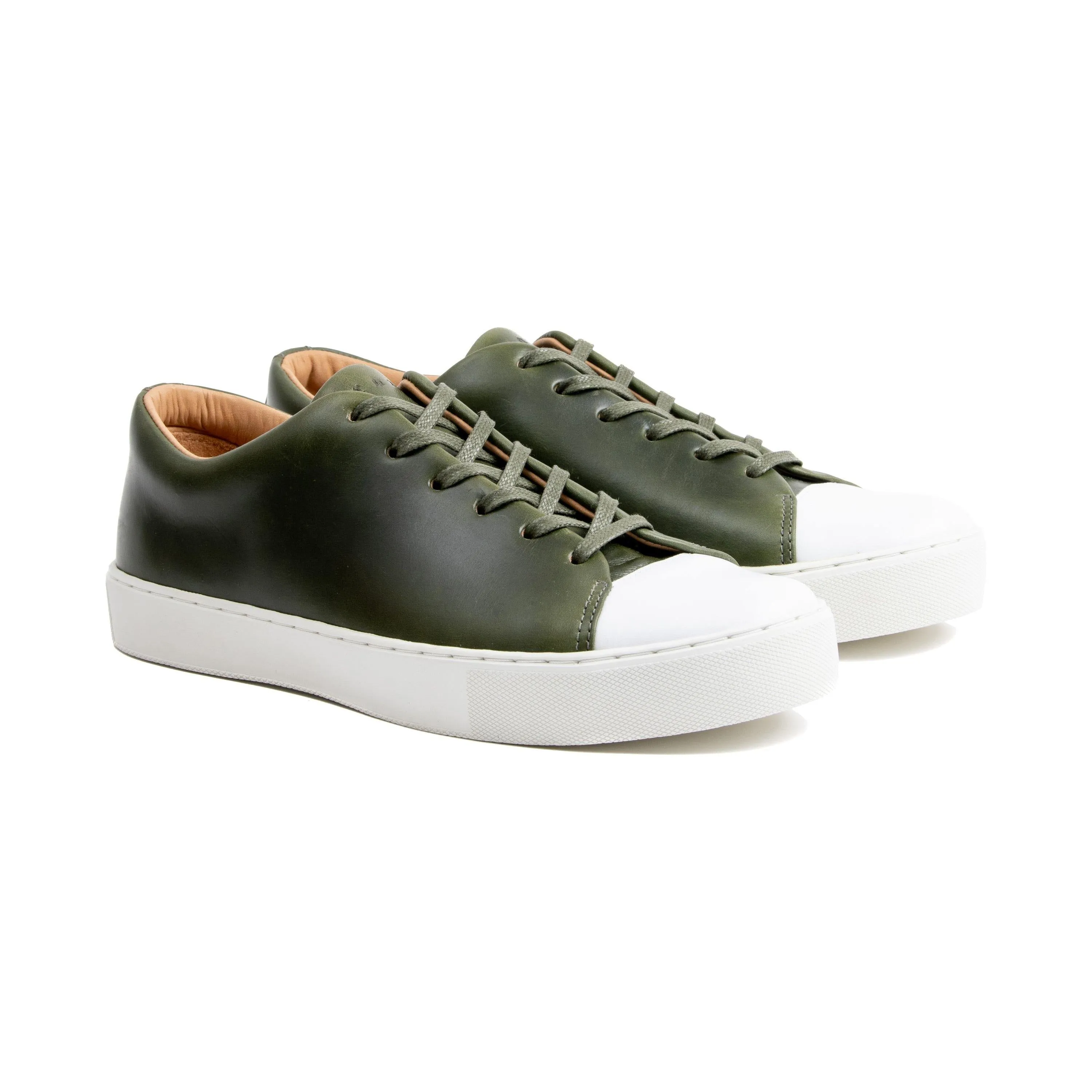 Abington Toe Cap - Horween Forest Green Chromexcel sold by Crown Northampton product image thumbnail 2