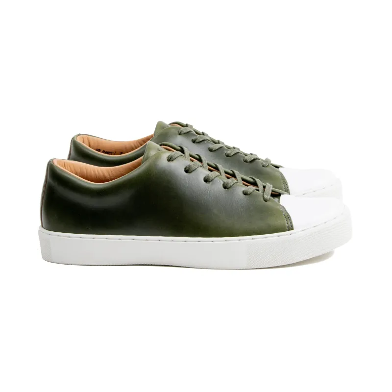 Abington Toe Cap - Horween Forest Green Chromexcel sold by Crown Northampton