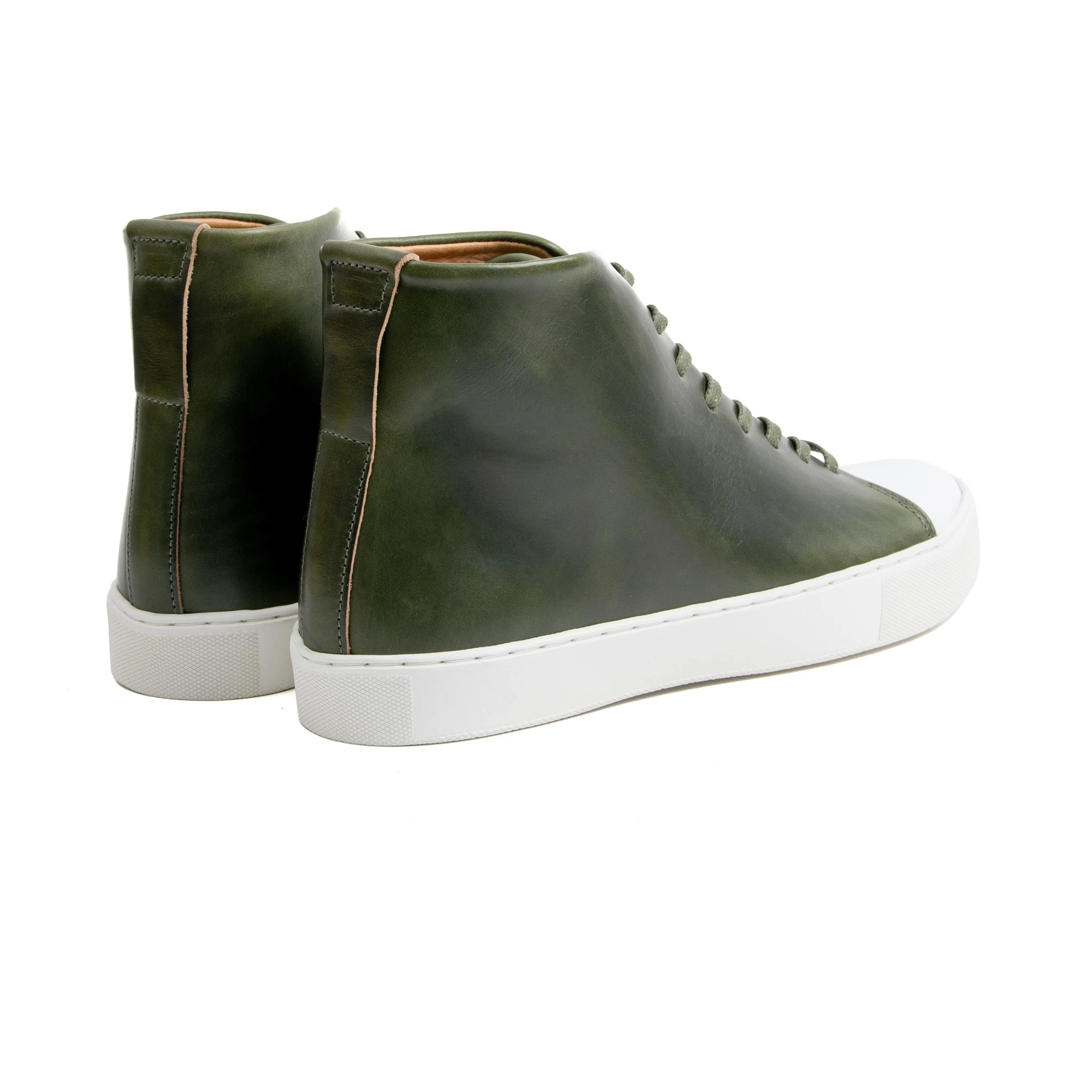Abington Hi Toe Cap - Horween Forest Green Chromexcel sold by Crown Northampton product image thumbnail 3