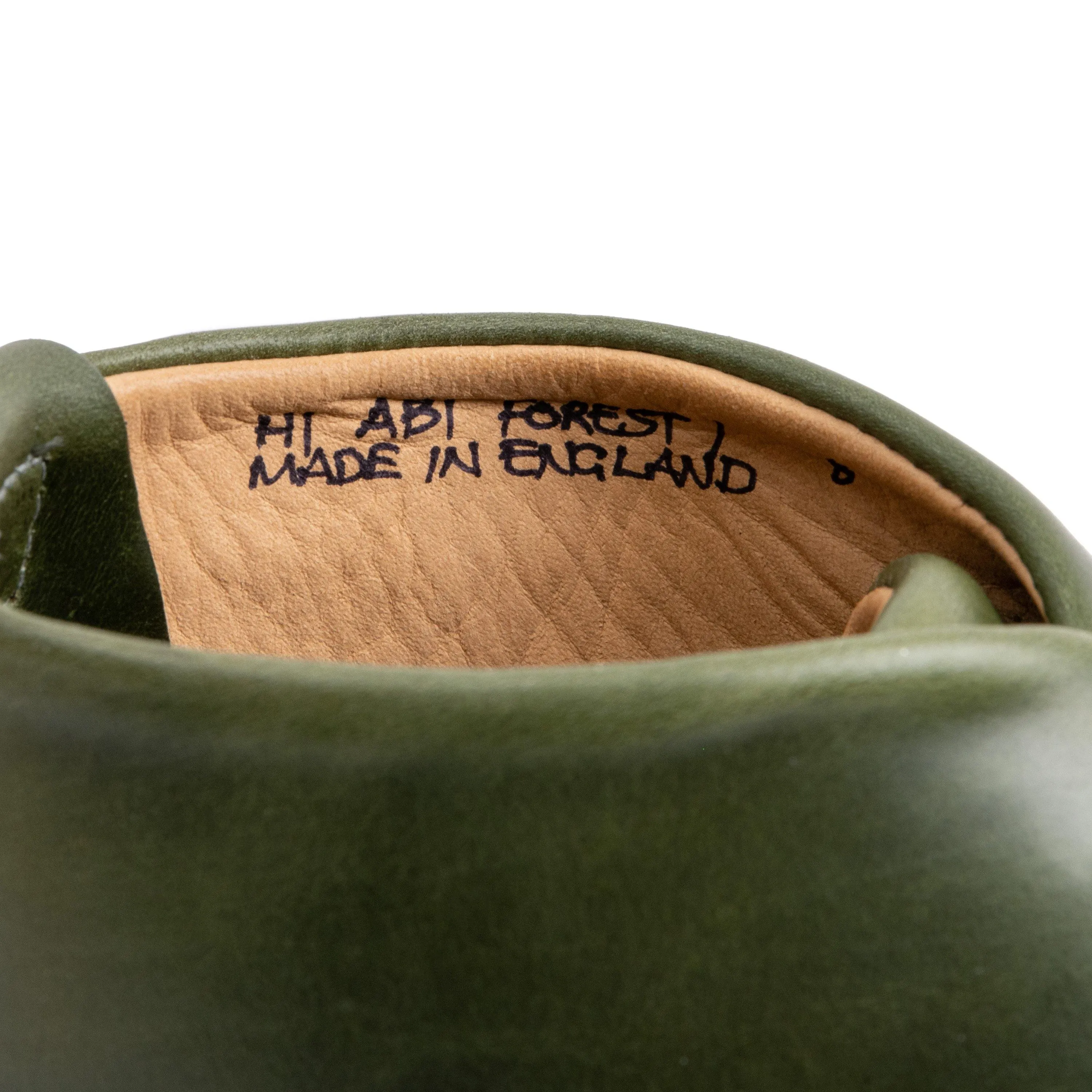 Abington Hi Toe Cap - Horween Forest Green Chromexcel sold by Crown Northampton product image thumbnail 4