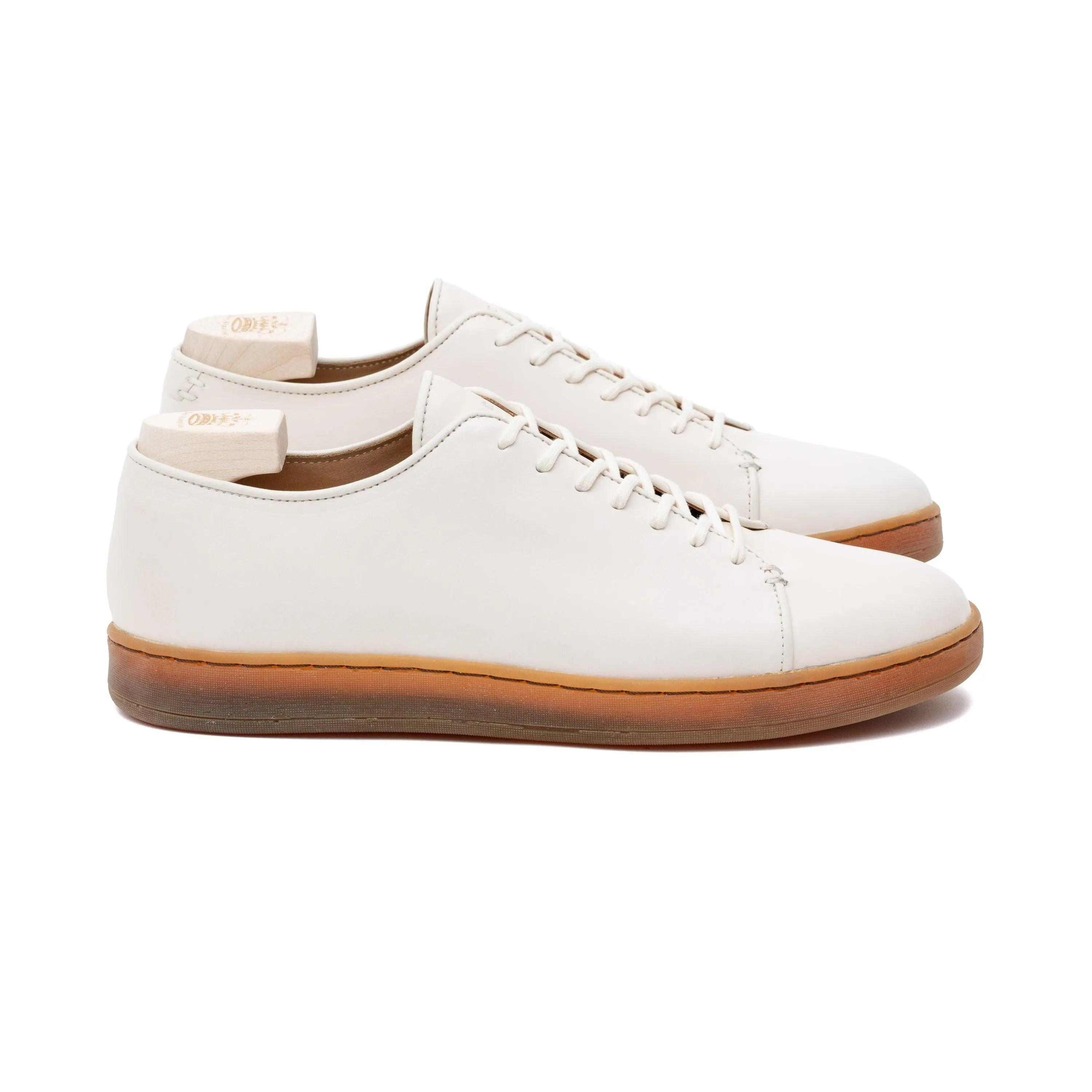 Harlestone Derby - Off White Veg Tan Calf sold by Crown Northampton product image thumbnail 2