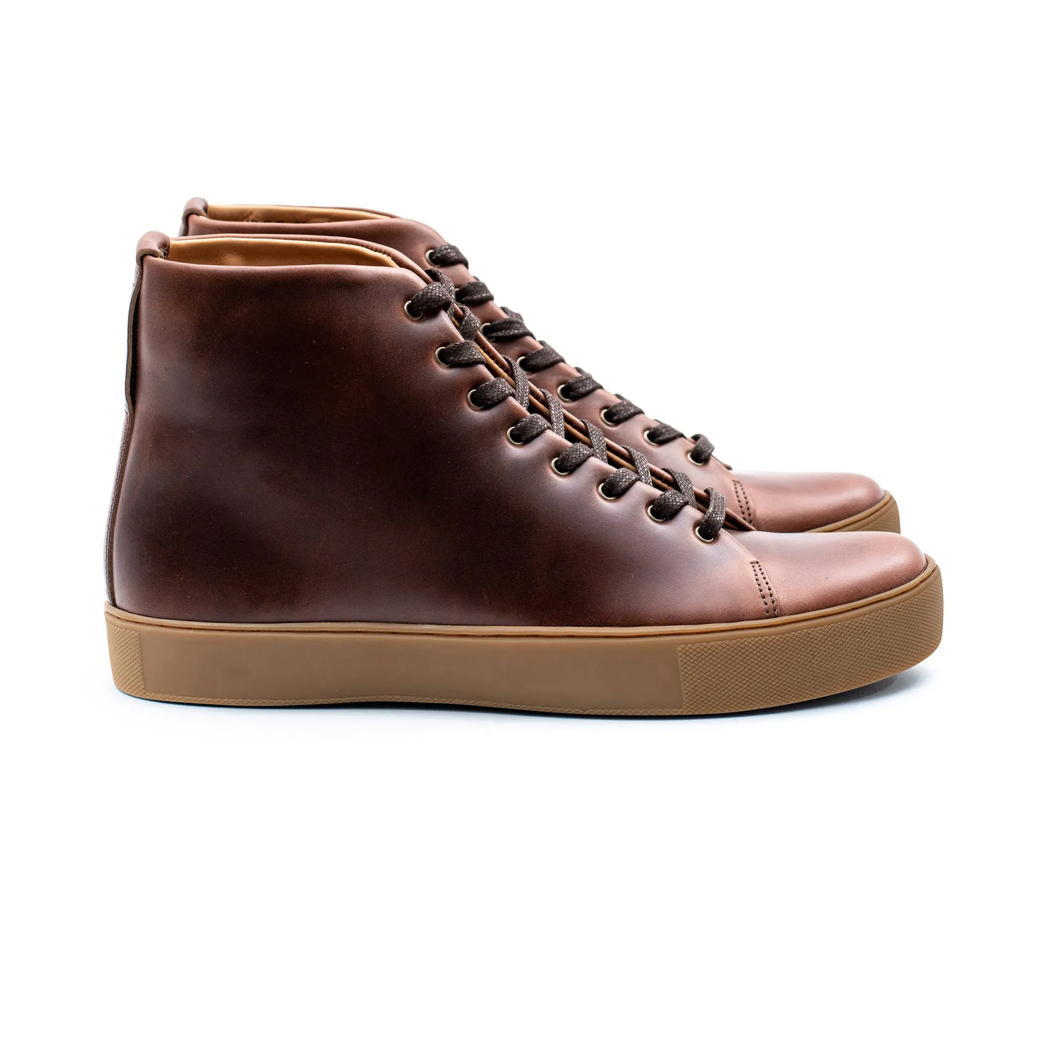 Overstone Hi Derby - Horween Brown Chromexcel sold by Crown Northampton