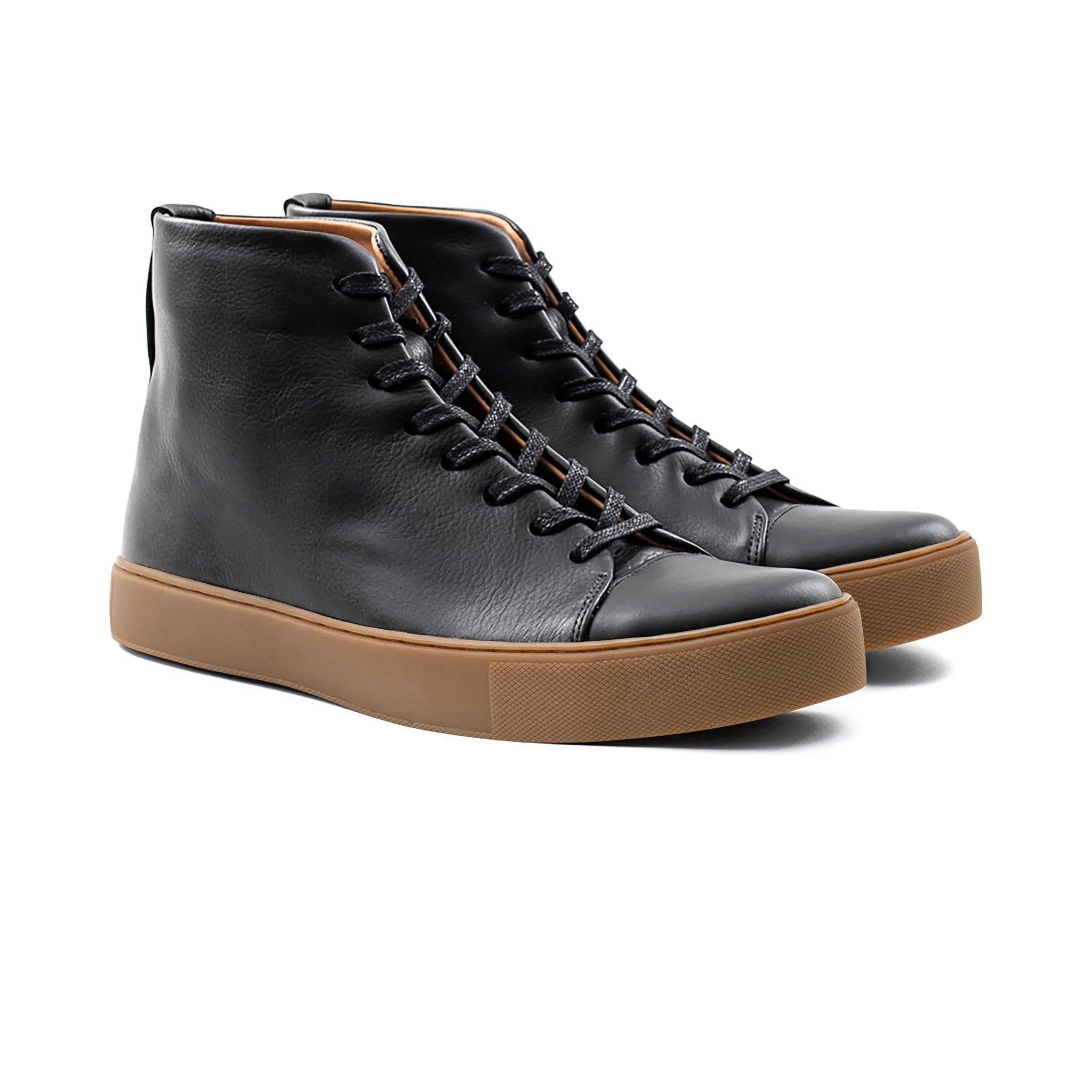 Abington Hi Toe Cap - All Black Calf sold by Crown Northampton product image thumbnail 4