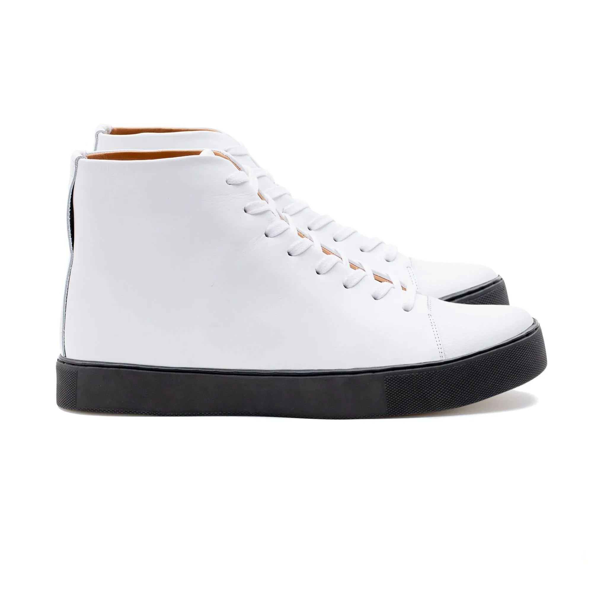 Abington Hi Toe Cap - All White Calf sold by Crown Northampton product image thumbnail 3