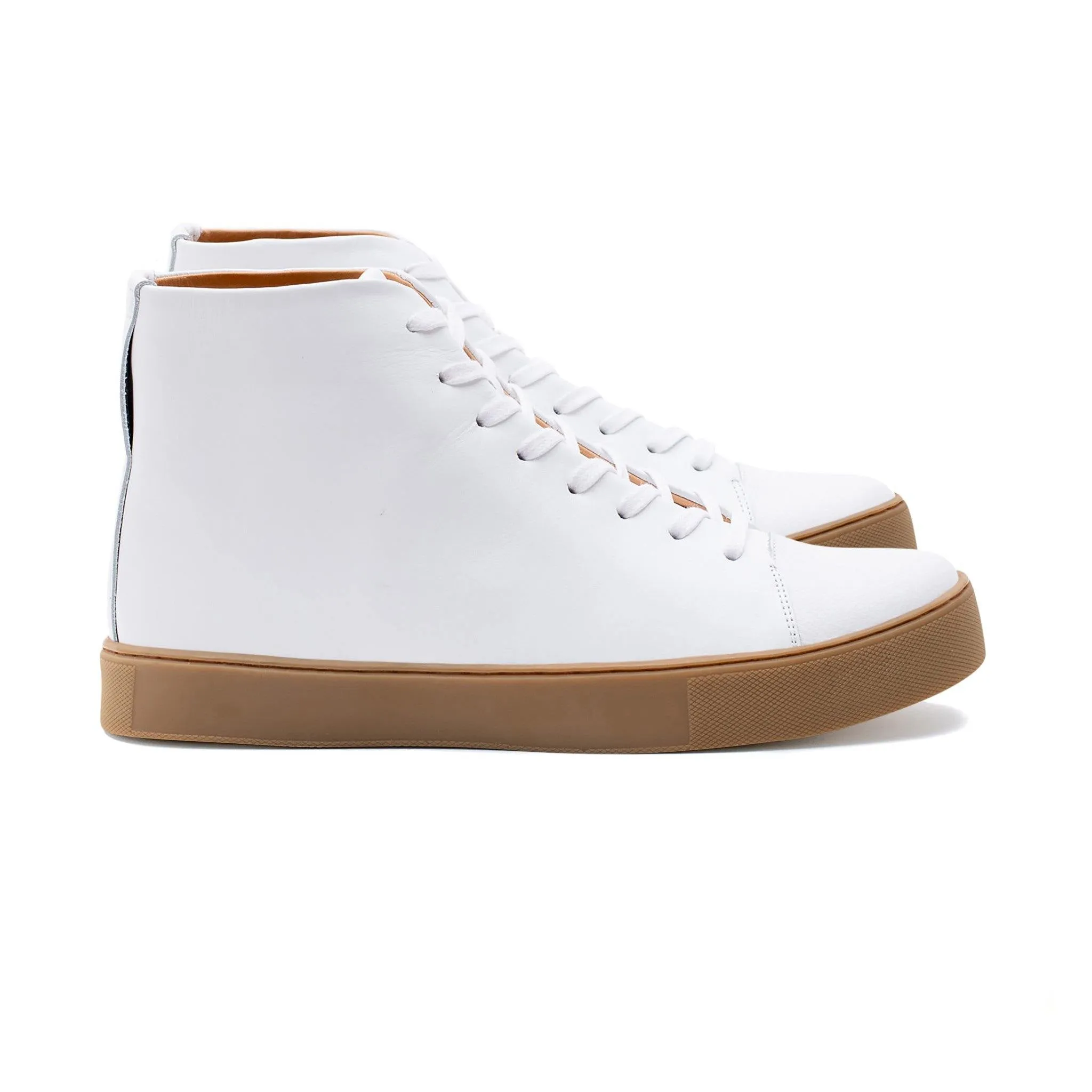 Abington Hi Toe Cap - All White Calf sold by Crown Northampton product image thumbnail 2