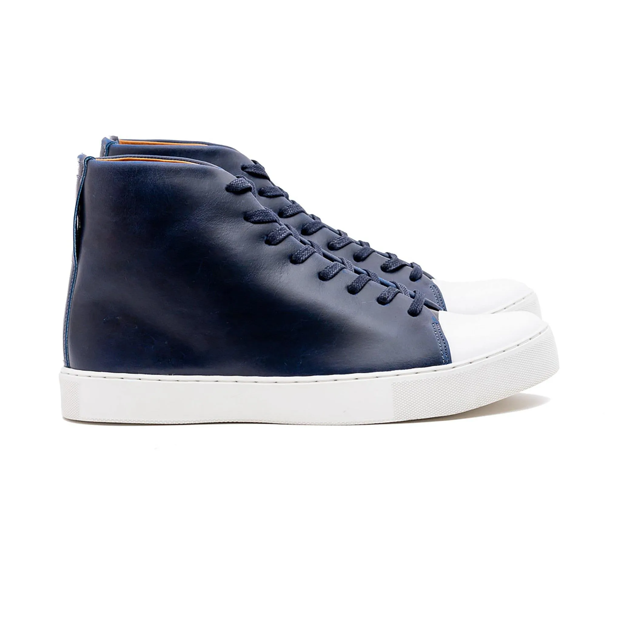 Abington Hi Toe Cap - Horween Ink Cavalier sold by Crown Northampton