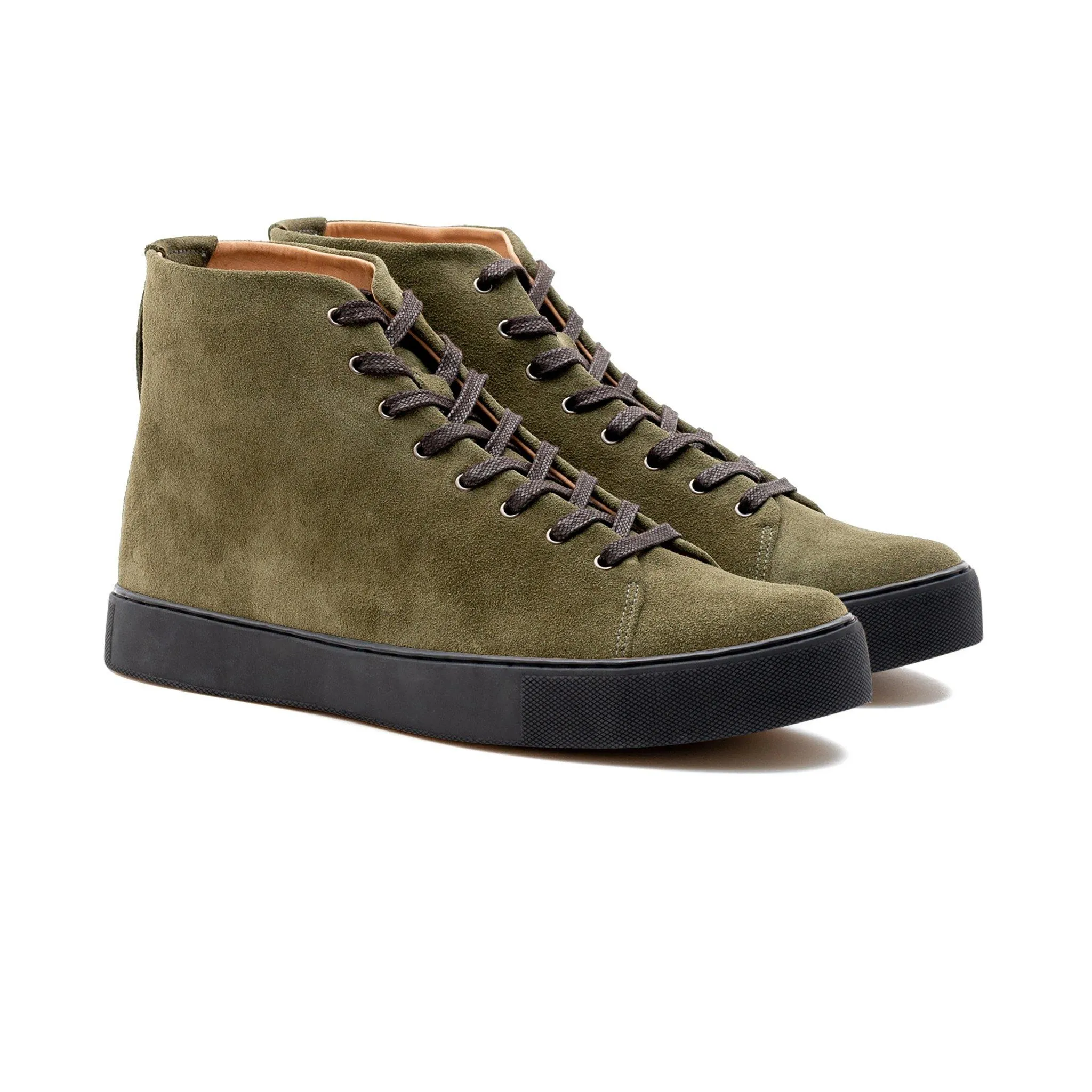 Overstone Hi Derby - Olive Calf Suede sold by Crown Northampton product image thumbnail 4
