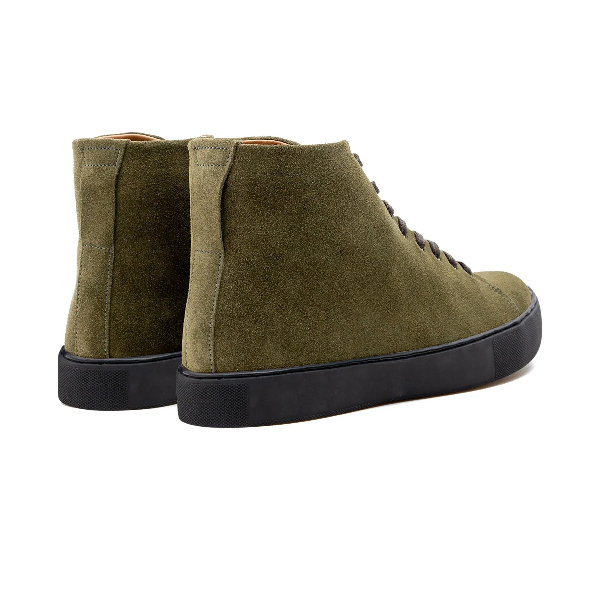 Overstone Hi Derby - Olive Calf Suede sold by Crown Northampton product image thumbnail 5