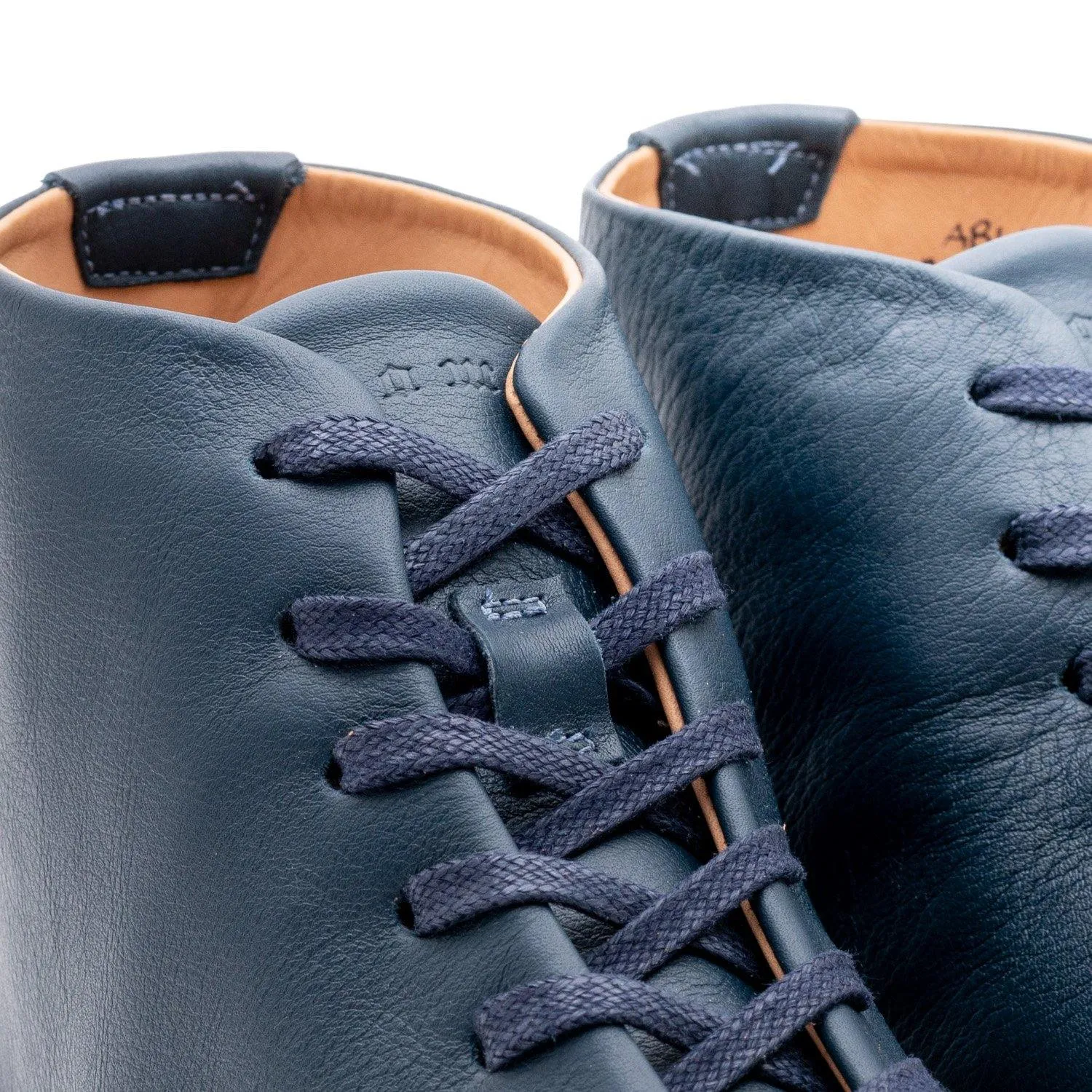 Abington Hi Toe Cap - Navy Calf sold by Crown Northampton product image thumbnail 4