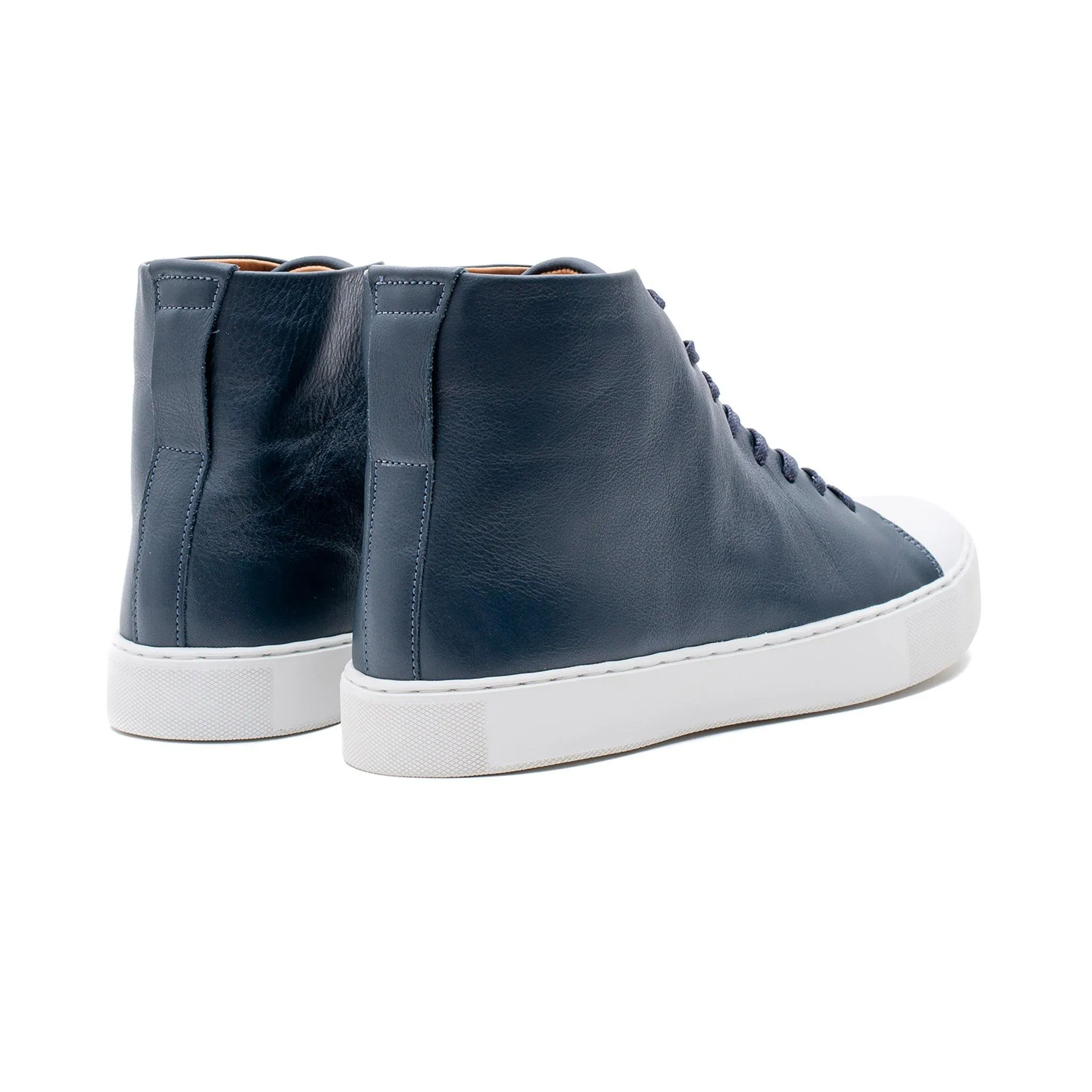 Abington Hi Toe Cap - Navy Calf sold by Crown Northampton product image thumbnail 3