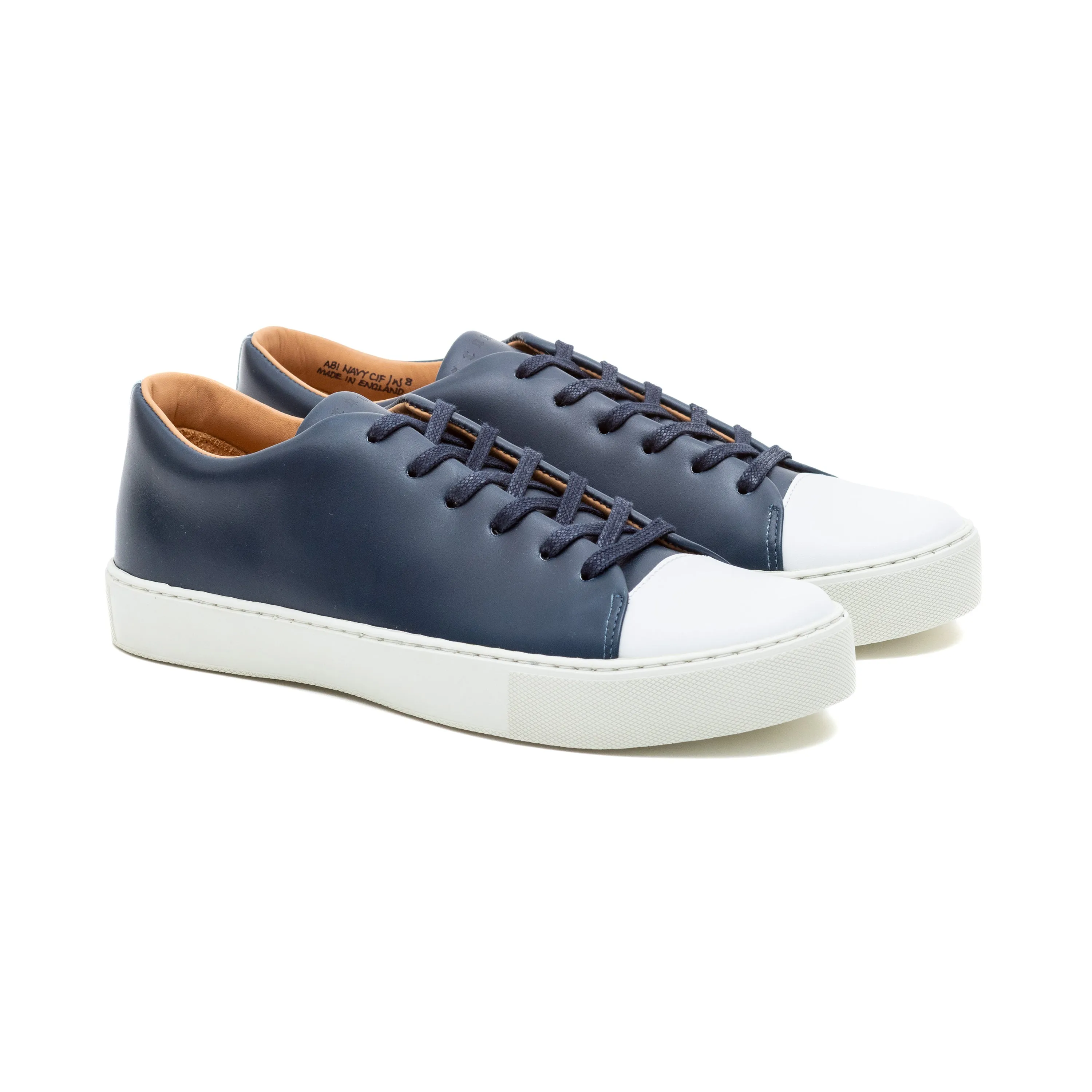 Abington Toe Cap - Navy Calf sold by Crown Northampton product image thumbnail 2