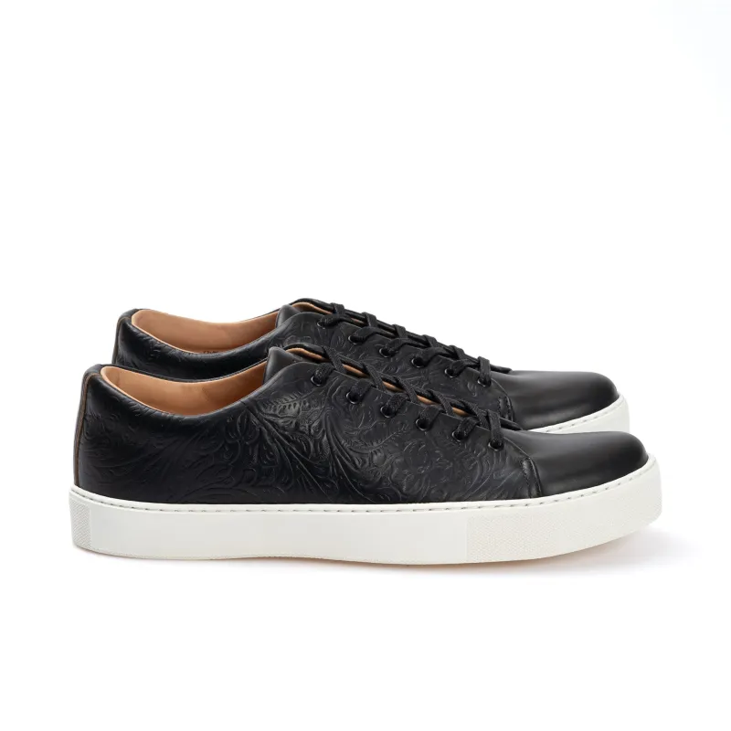 Overstone Derby - Western Floral Black Chromexcel sold by Crown Northampton