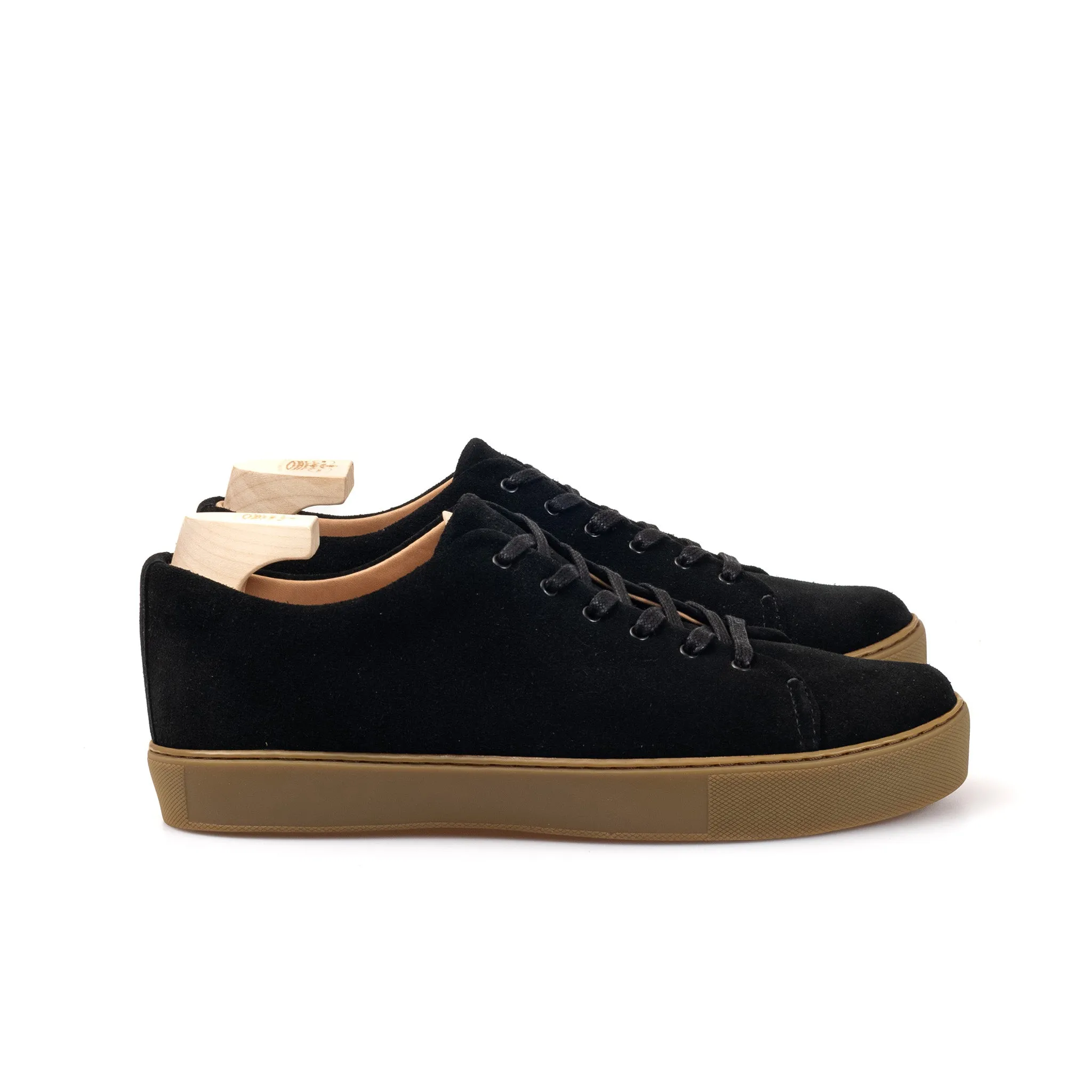 Overstone Derby - Black Janus Calf Suede sold by Crown Northampton