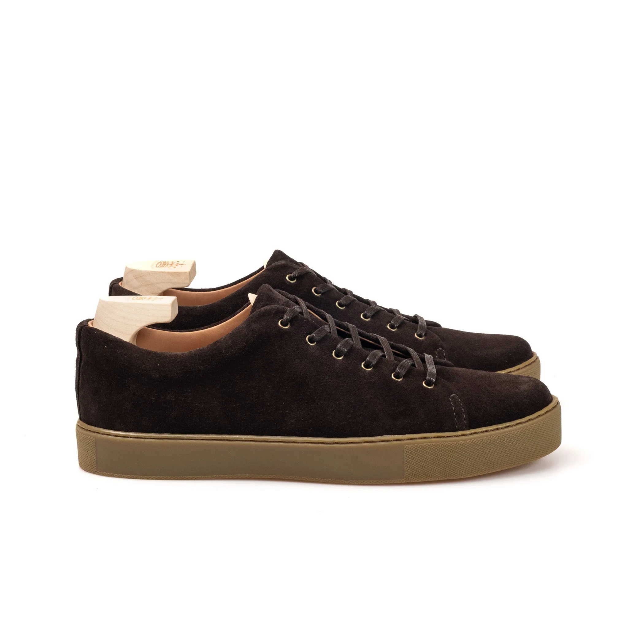 Overstone Derby - Brown Janus Calf Suede sold by Crown Northampton product image thumbnail 2