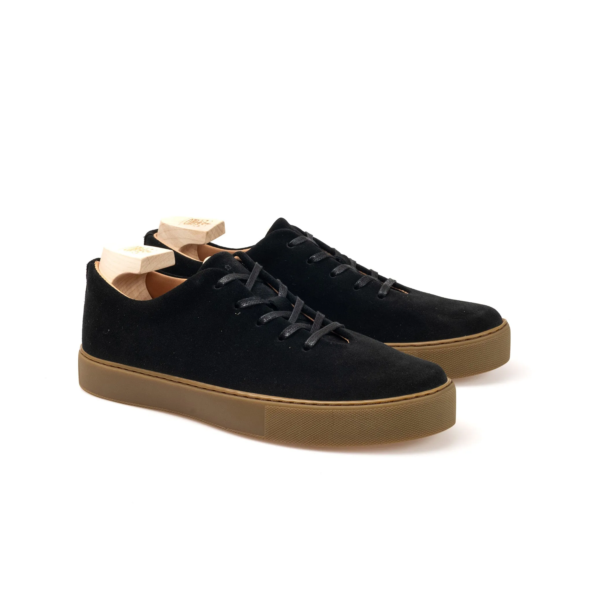 Upton Wholecut - Black Janus Calf Suede sold by Crown Northampton product image thumbnail 5