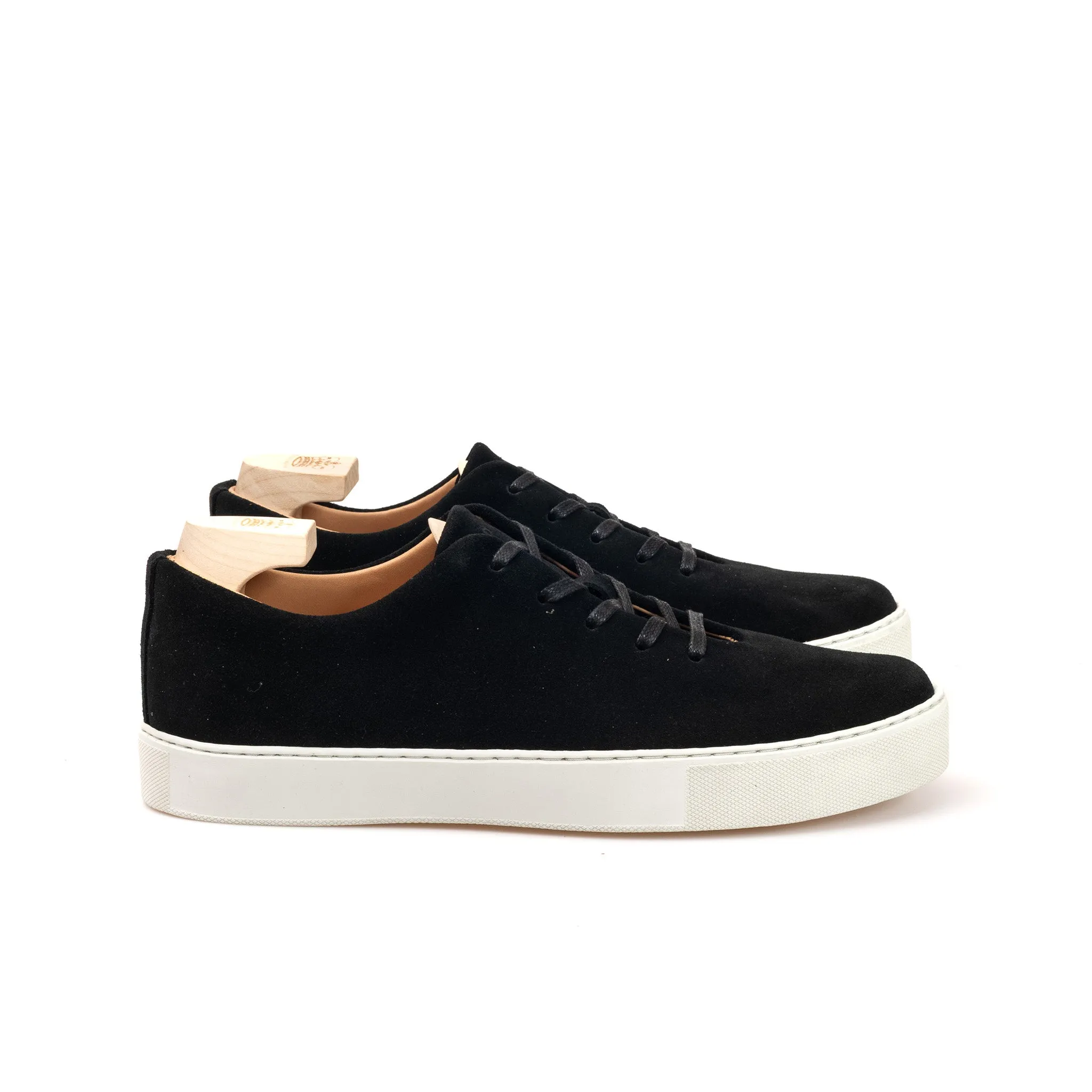 Upton Wholecut - Black Janus Calf Suede sold by Crown Northampton product image thumbnail 3