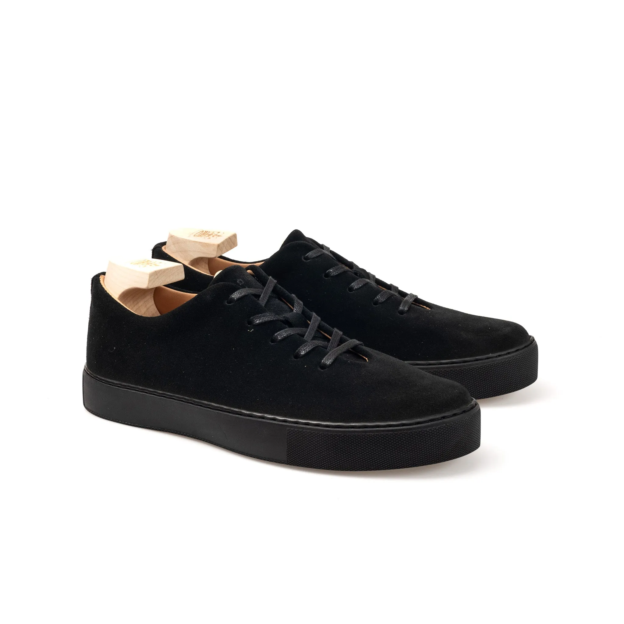 Upton Wholecut - Black Janus Calf Suede sold by Crown Northampton product image thumbnail 4