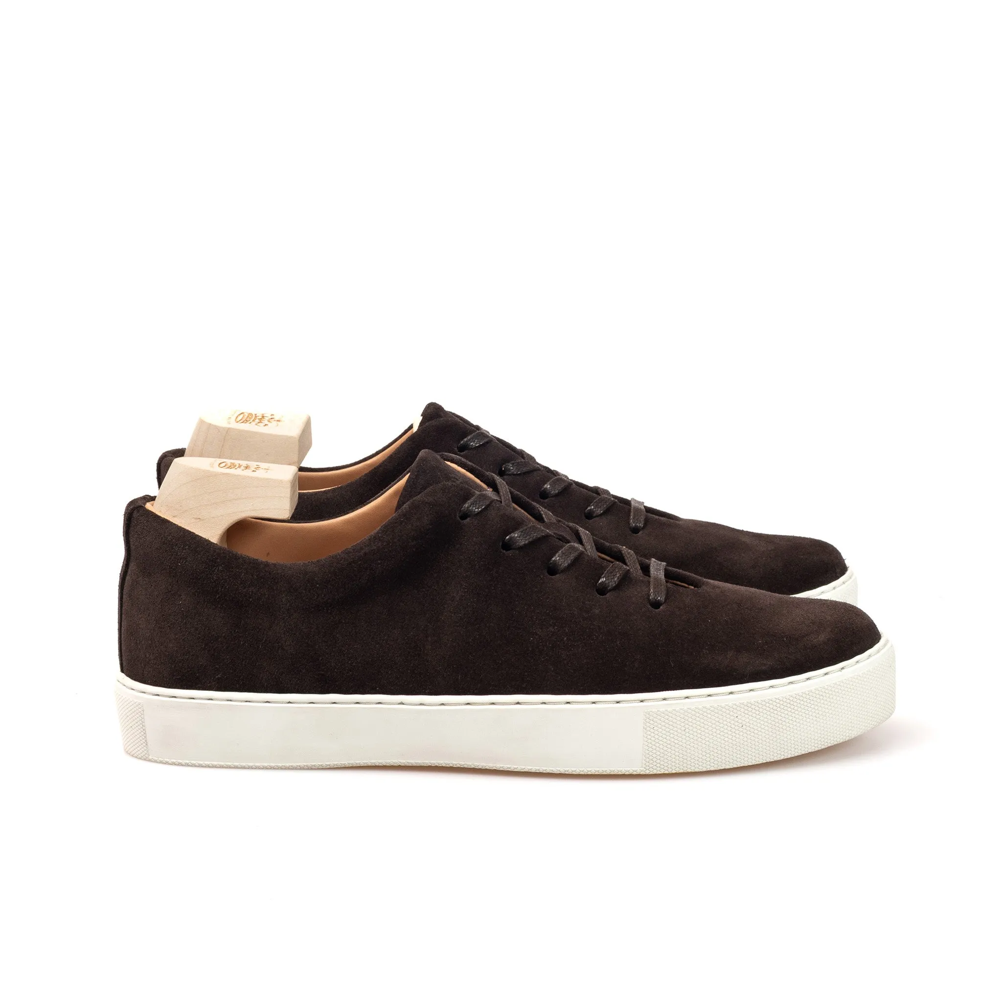 Upton Wholecut - Brown Janus Calf Suede sold by Crown Northampton product image thumbnail 3