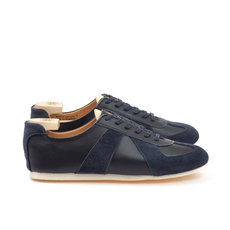 Adnitt Gat Shoe - Navy Calf sold by Crown Northampton