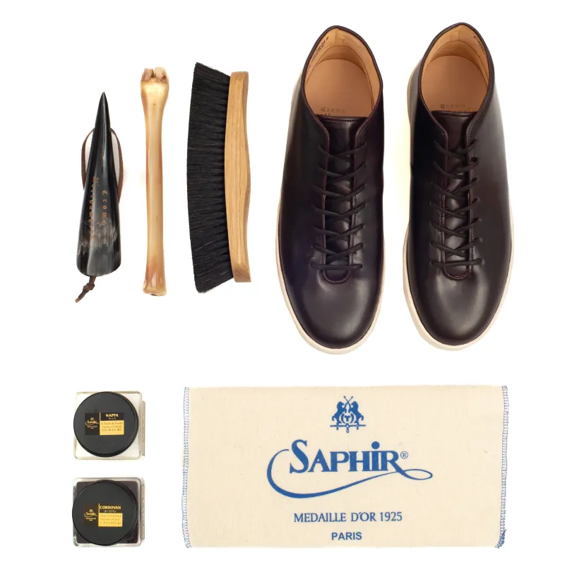 Everdon Wholecut - Horween No 8 Shell Cordovan - Deluxe Care Pack sold by Crown Northampton