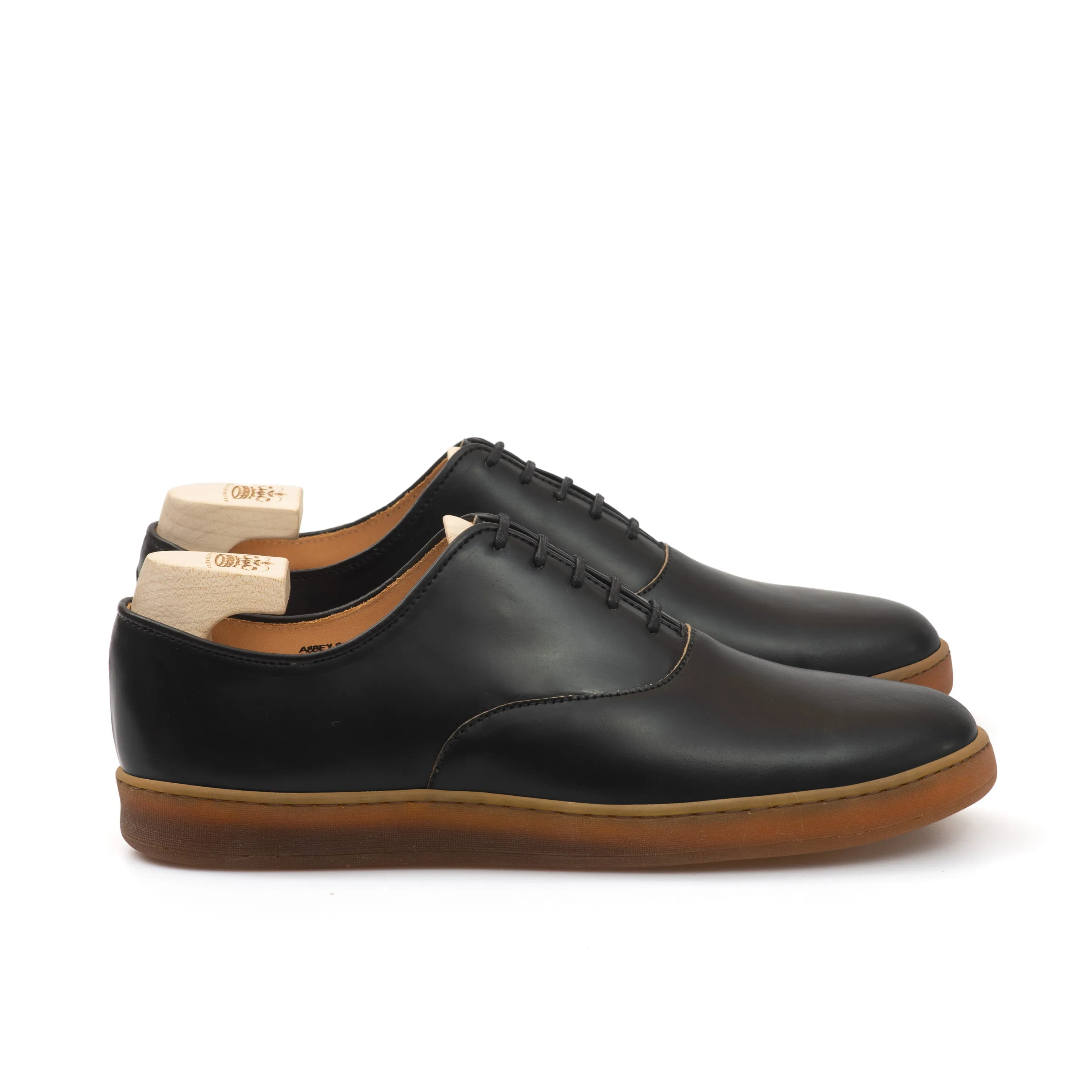 Abbey Oxford - Black Horween Shell Cordovan sold by Crown Northampton product image thumbnail 2