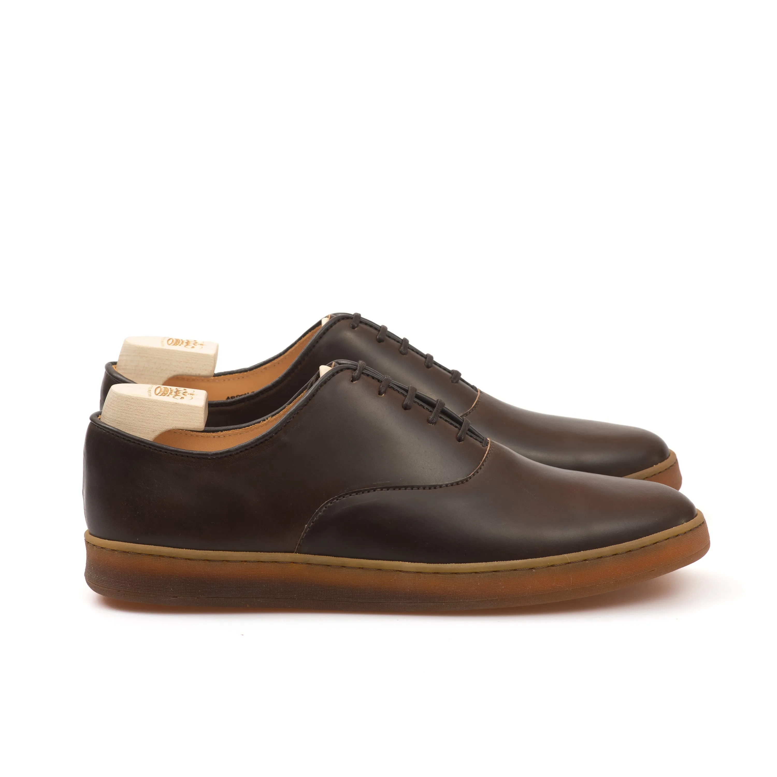 Abbey Oxford - Dark Cognac Horween Shell Cordovan sold by Crown Northampton