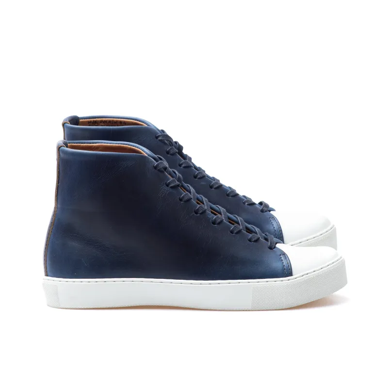 Abington Hi Toe Cap - Horween Ink Chromexcel sold by Crown Northampton