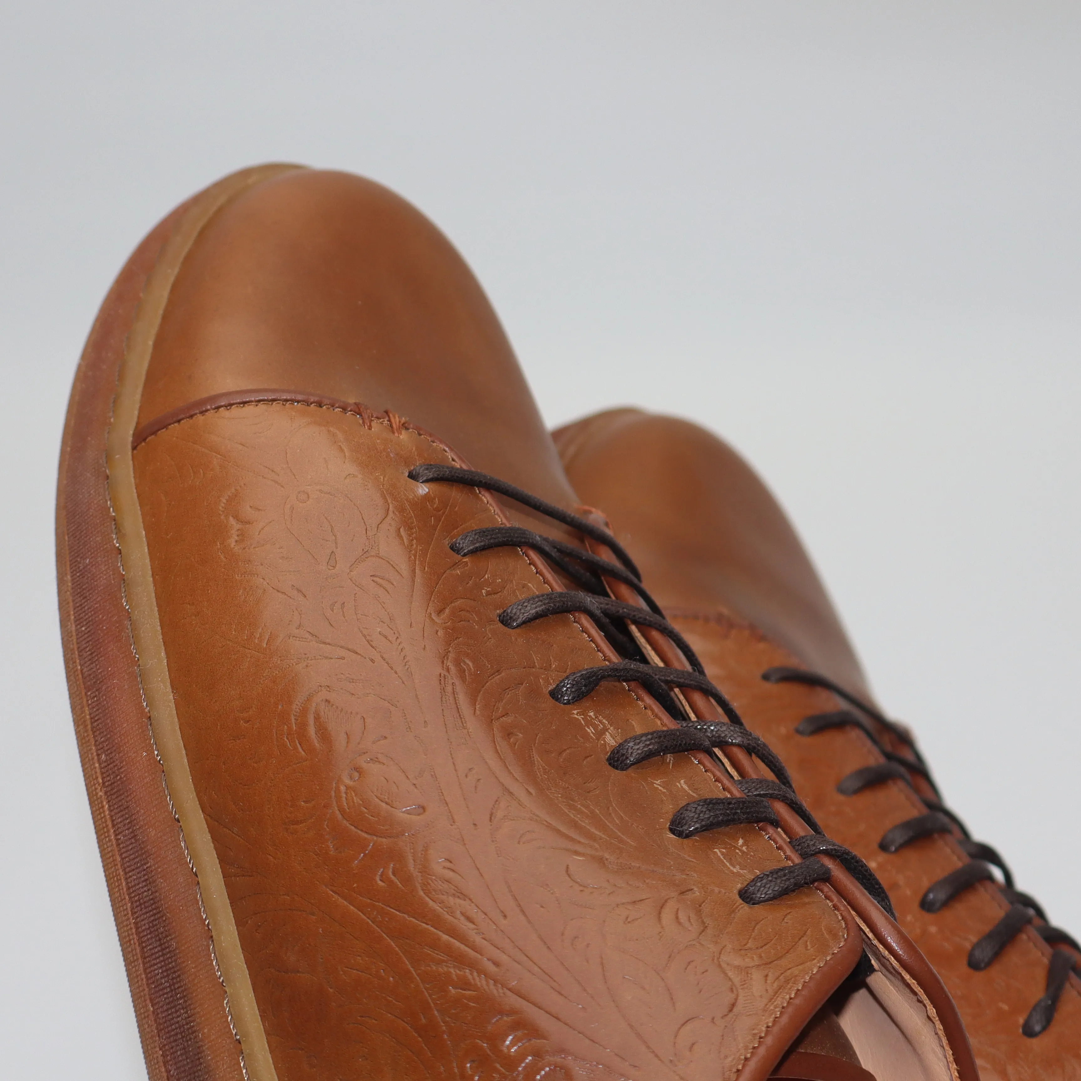 Harlestone Derby - D12 Western Floral Bourbon Shell Cordovan - SRE 40 sold by Crown Northampton product image thumbnail 4