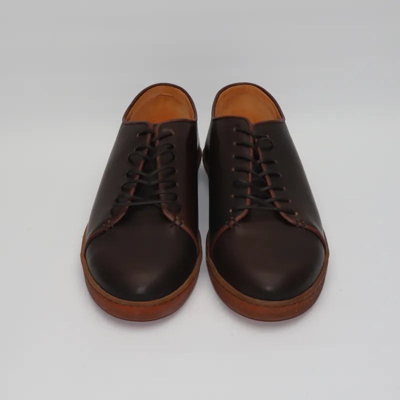 Harlestone Derby - Horween Dark Cognac Shell Cordovan - SRE 39 sold by Crown Northampton