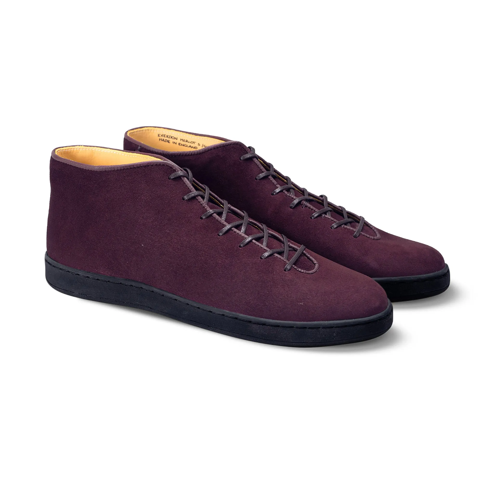 Everdon Wholecut Mid - Merlot Scottish Deer Suede sold by Crown Northampton product image thumbnail 5
