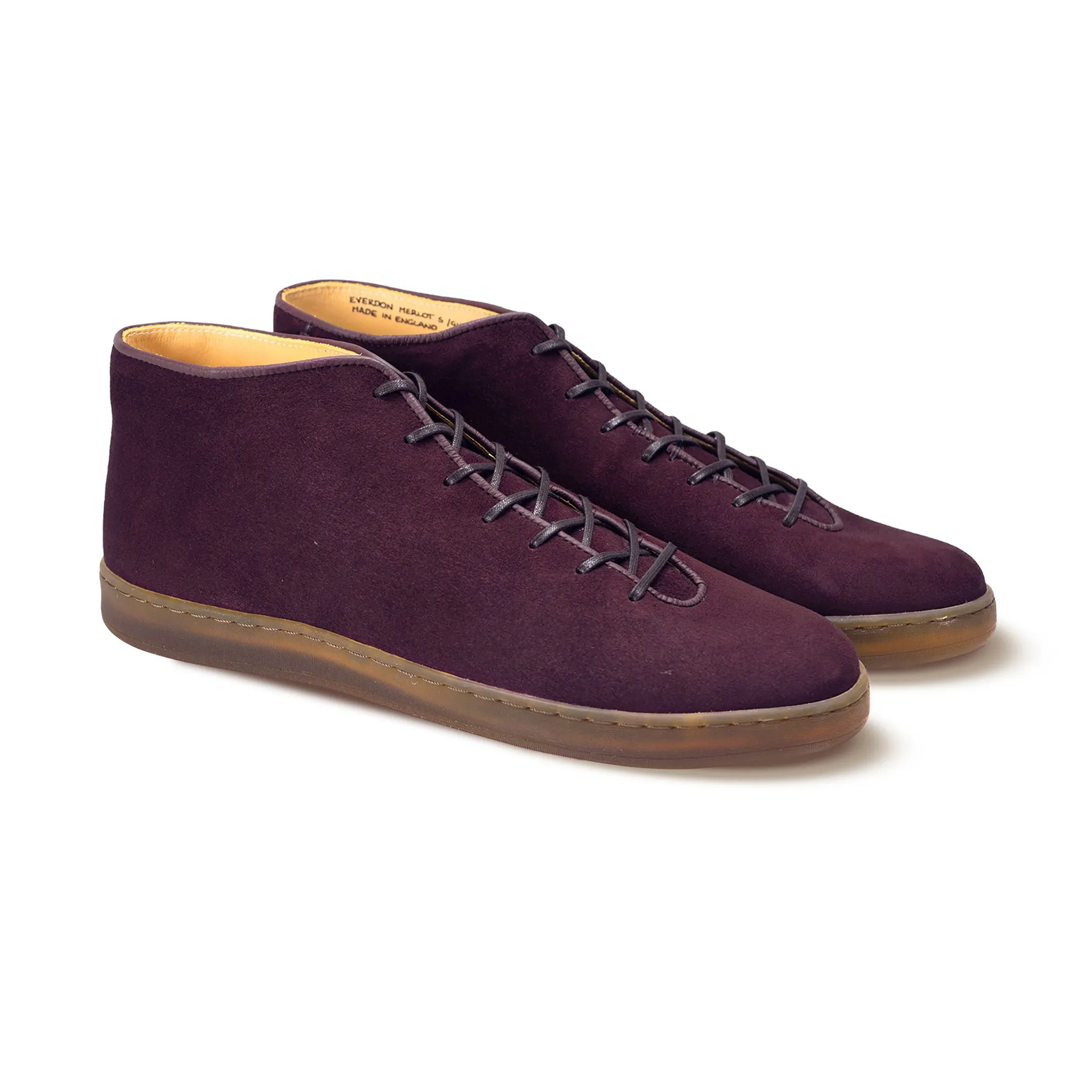 Everdon Wholecut Mid - Merlot Scottish Deer Suede sold by Crown Northampton product image thumbnail 4