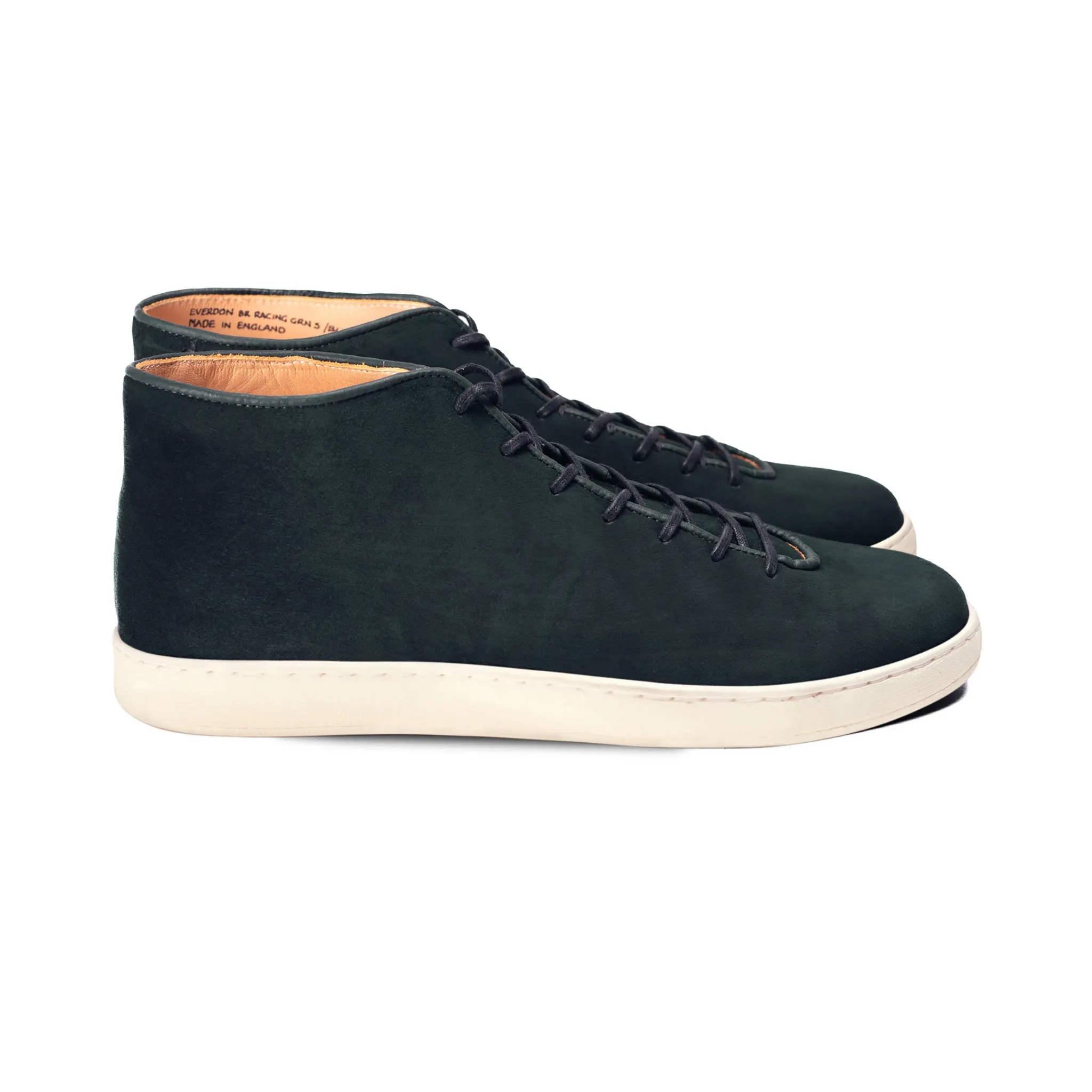 Everdon Wholecut Mid - Green Scottish Deer Suede sold by Crown Northampton