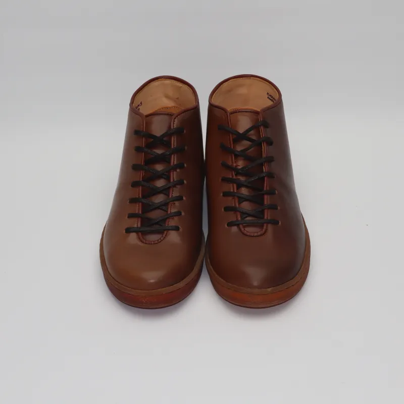 Everdon Wholecut Mid - Horween Bourbon Shell Cordovan - SRE2 80 sold by Crown Northampton