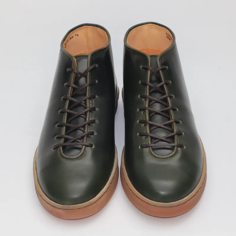 Everdon Wholecut Mid - Shinki Green Shell Cordovan - SRE3 4 made by Crown