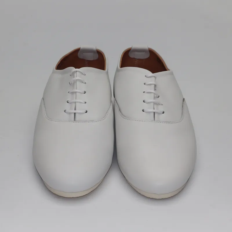 Talbot Oxford Shoe - White Calf - SRE4 20 made by Crown Northampton