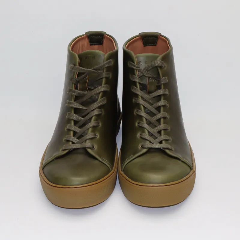Overstone Hi Derby - Horween Forest Green Chromexcel - SRE4 19 made by Crown