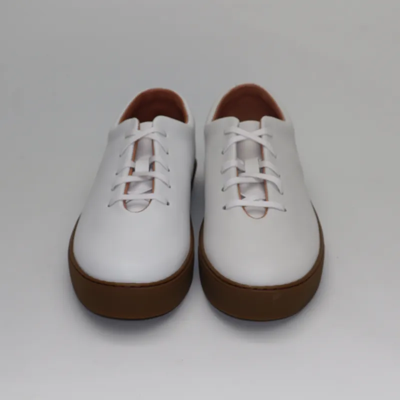 Upton Wholecut - All White Calf - SRE4 8 made by Crown