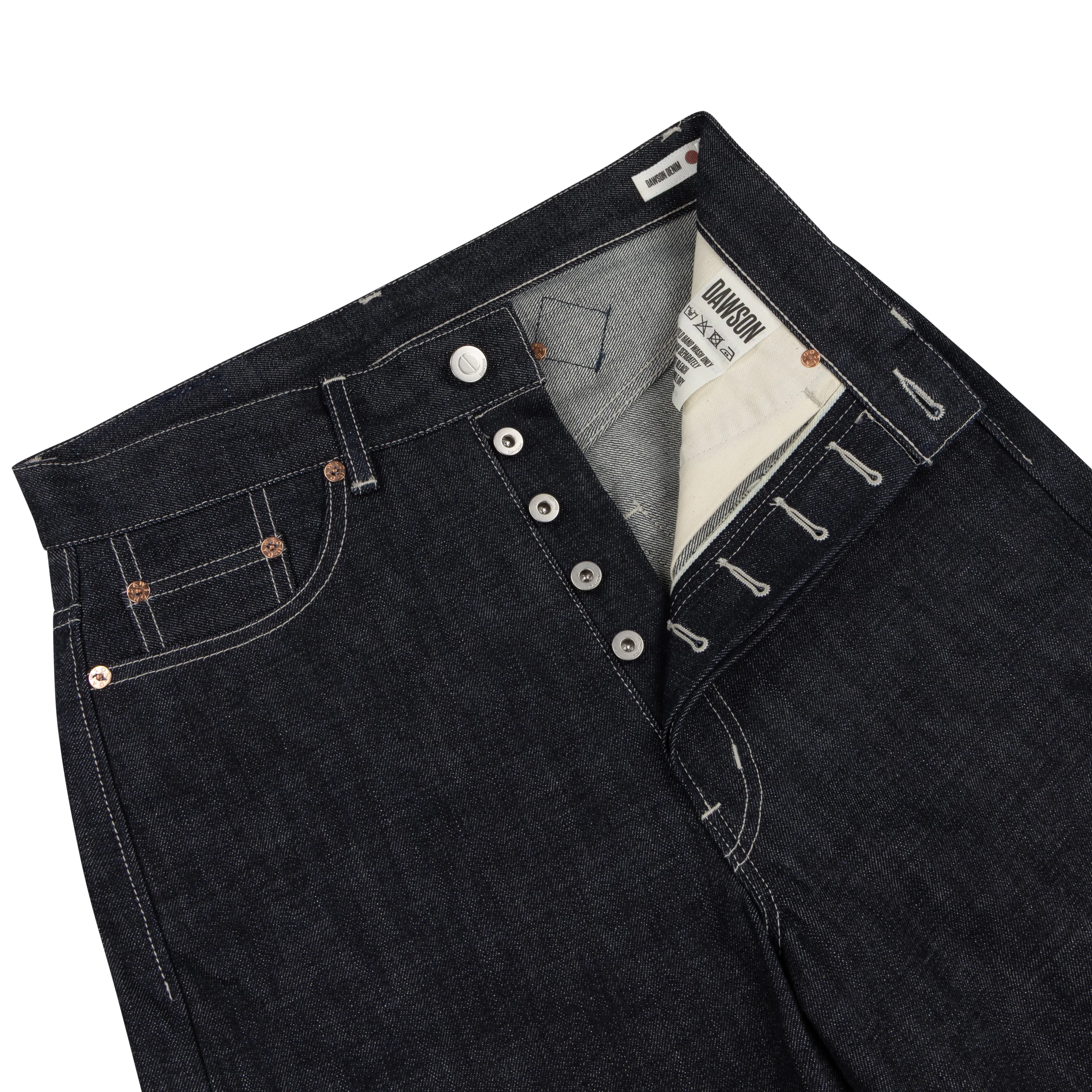 LOT 41 RAW WIDE LEG JEANS 14OZ ORGANIC COTTON sold by Dawson Denim product image thumbnail 3